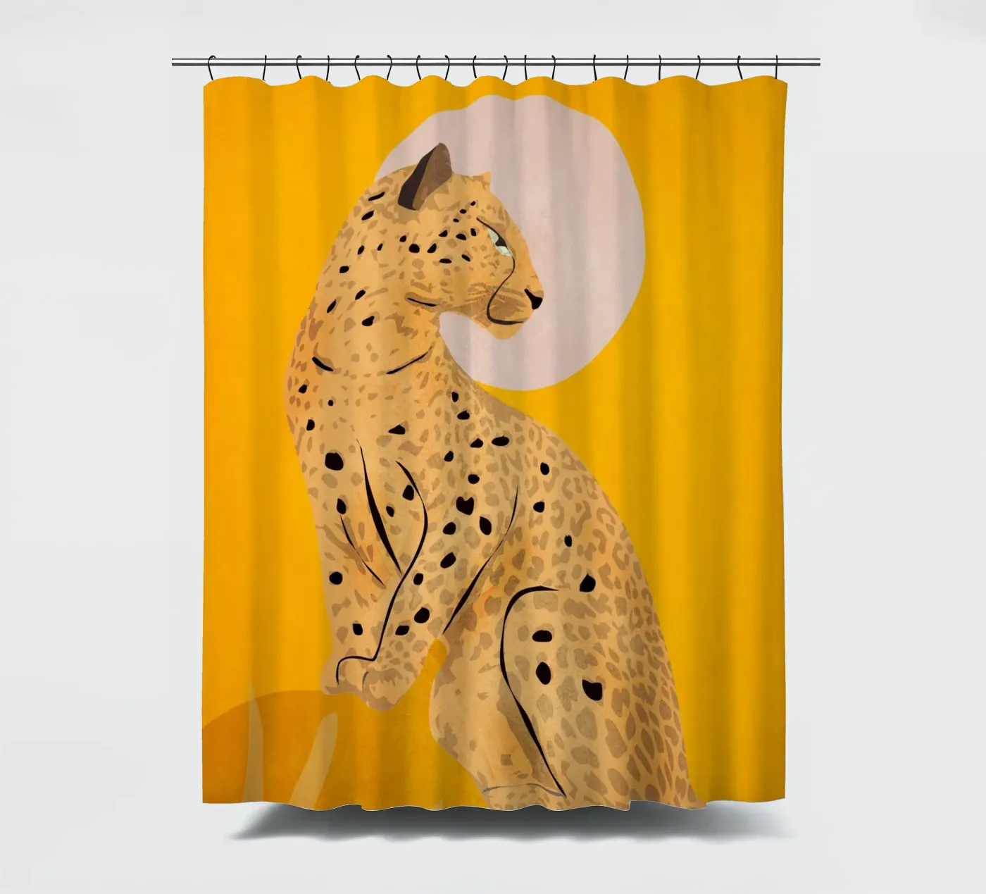 Leopard shower curtain by ThingDesign