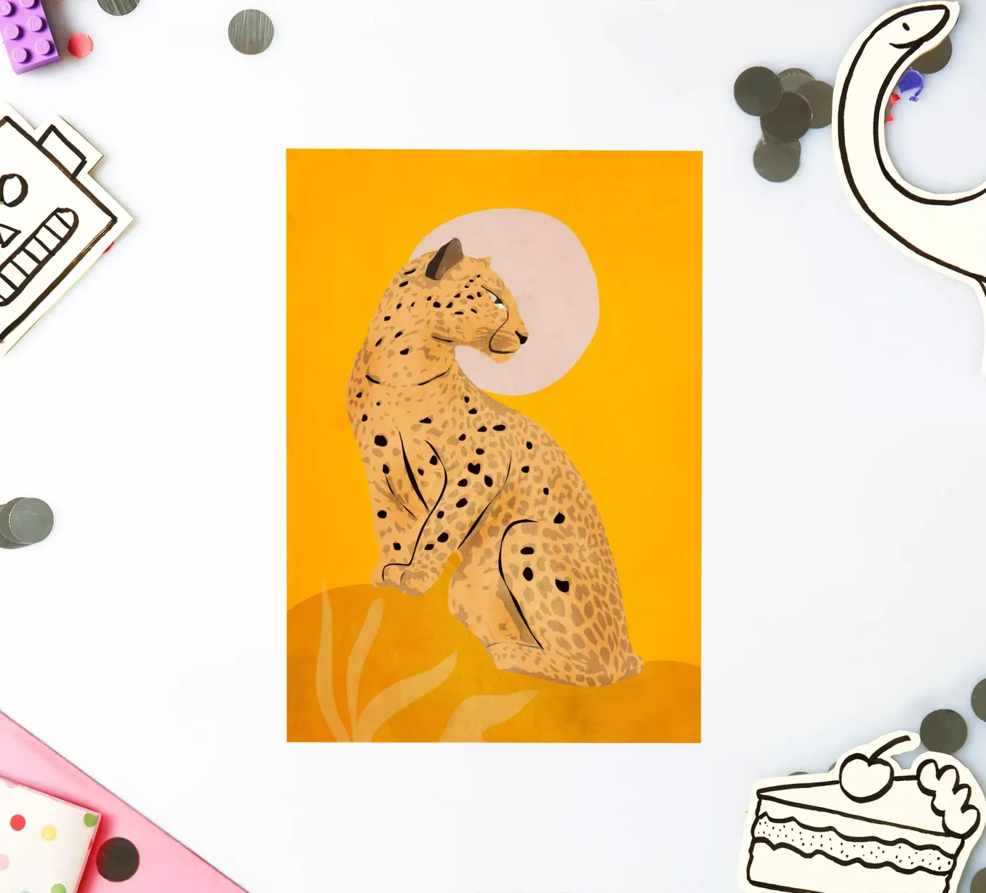 Luipaard sticker van ThingDesign