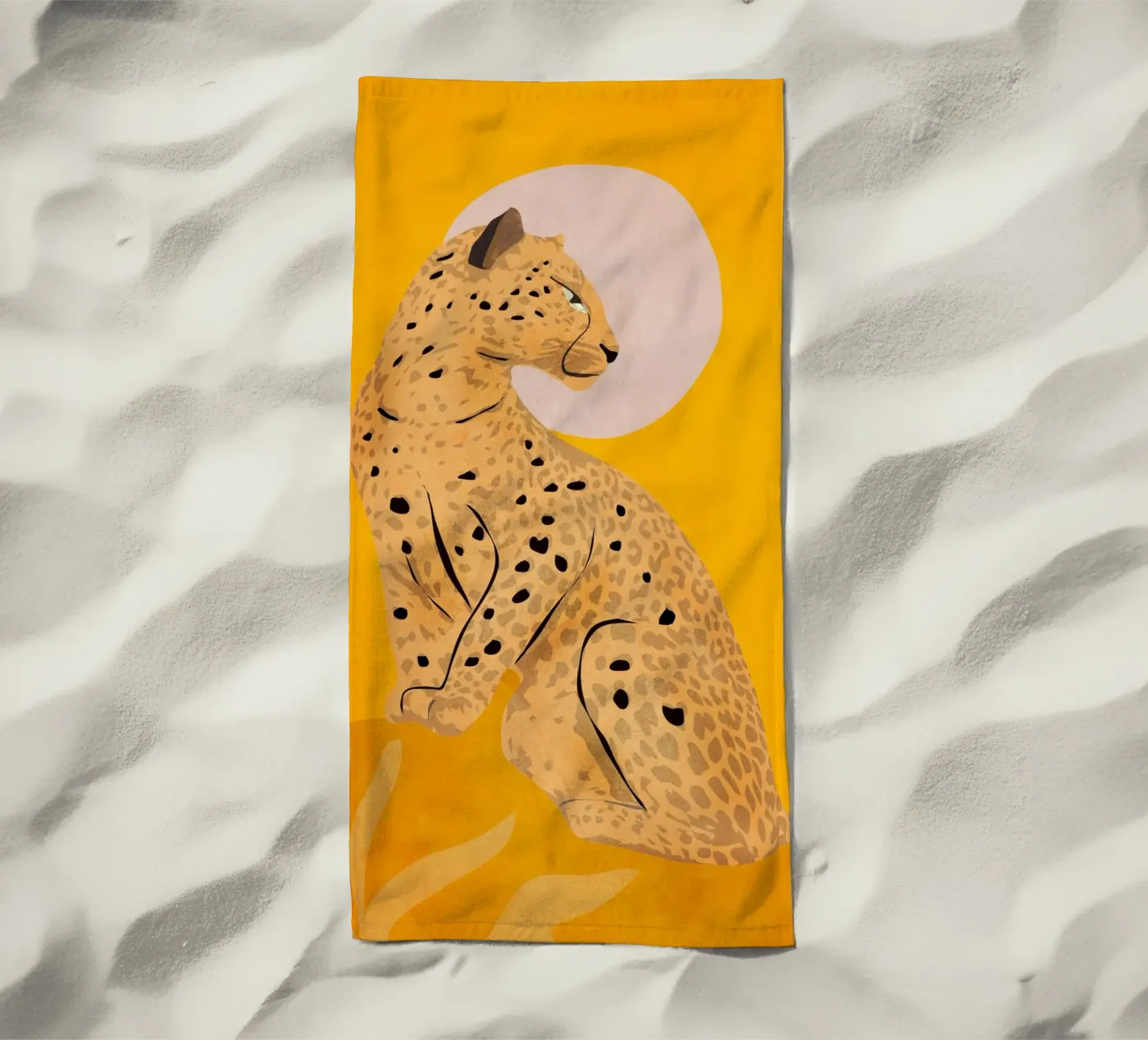 Leopard beach towel by ThingDesign