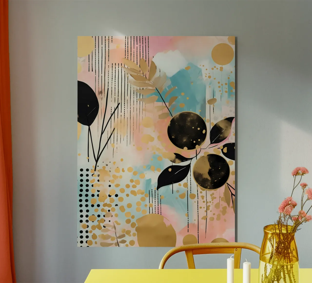 Boho Abstract 13a alluminio dibond da Yaso Design Boho & Botanic