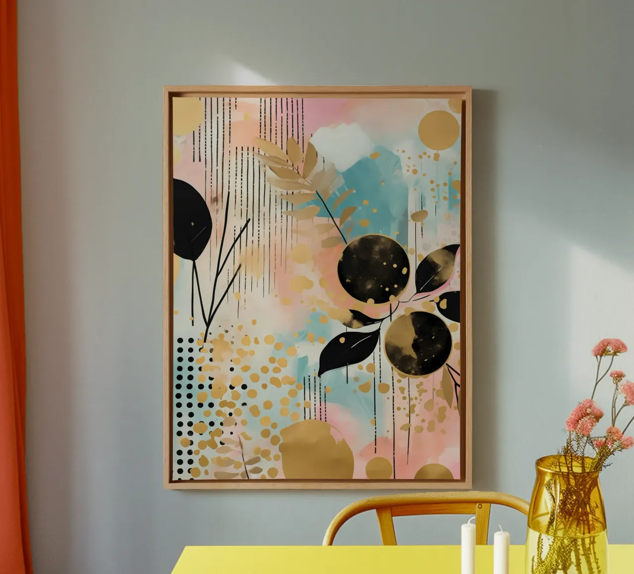 Boho Abstract 13a canvas by Yaso Design Boho & Botanic