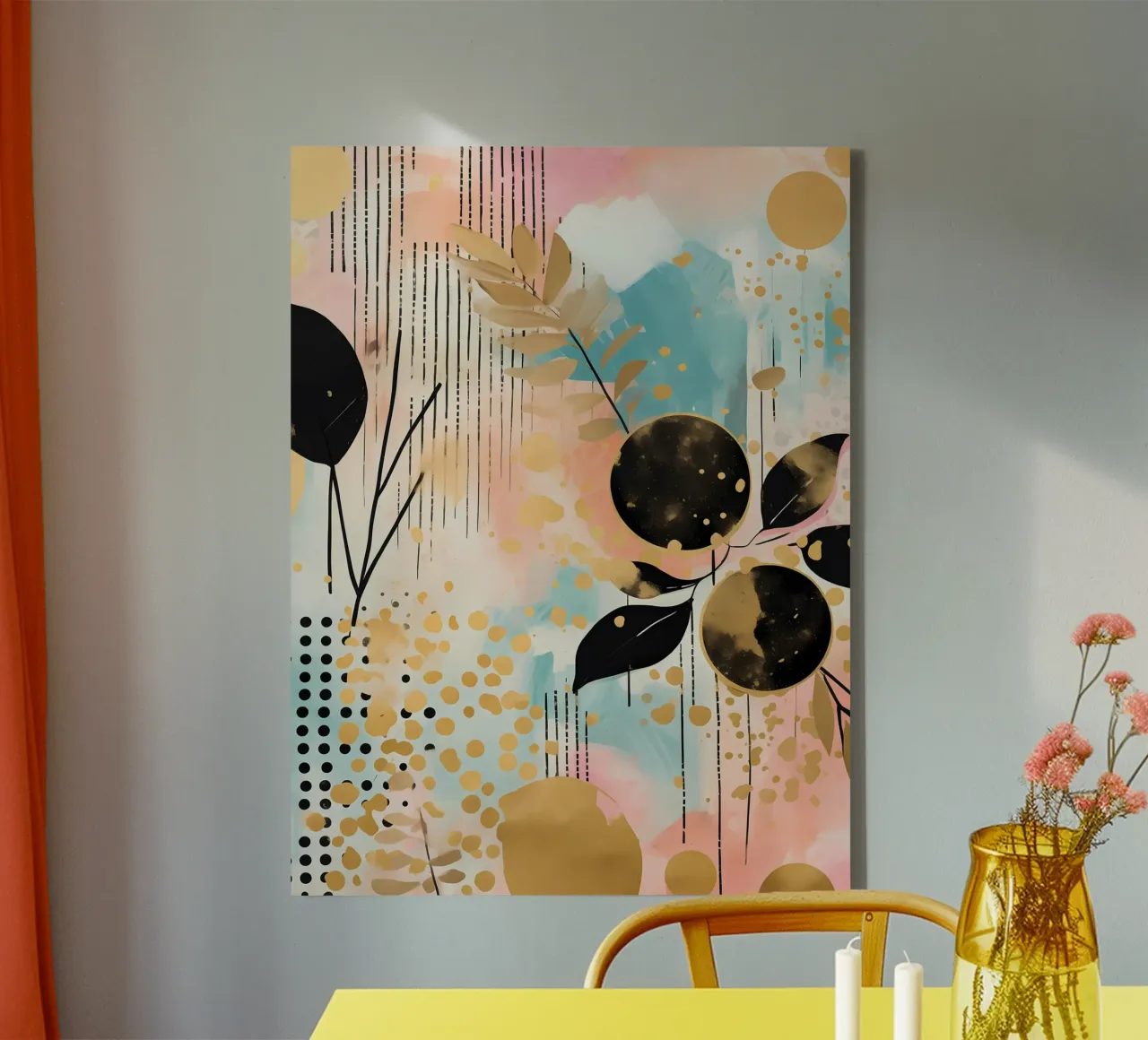 Boho Abstract 13a canvas by Yaso Design Boho & Botanic
