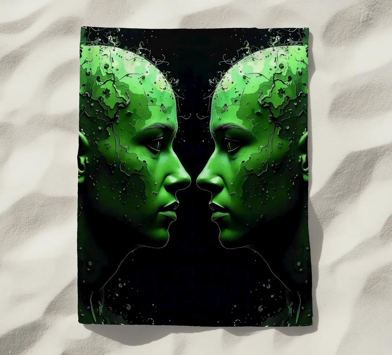 Specchio_verde_2 telo mare da AI-Portraits by LK