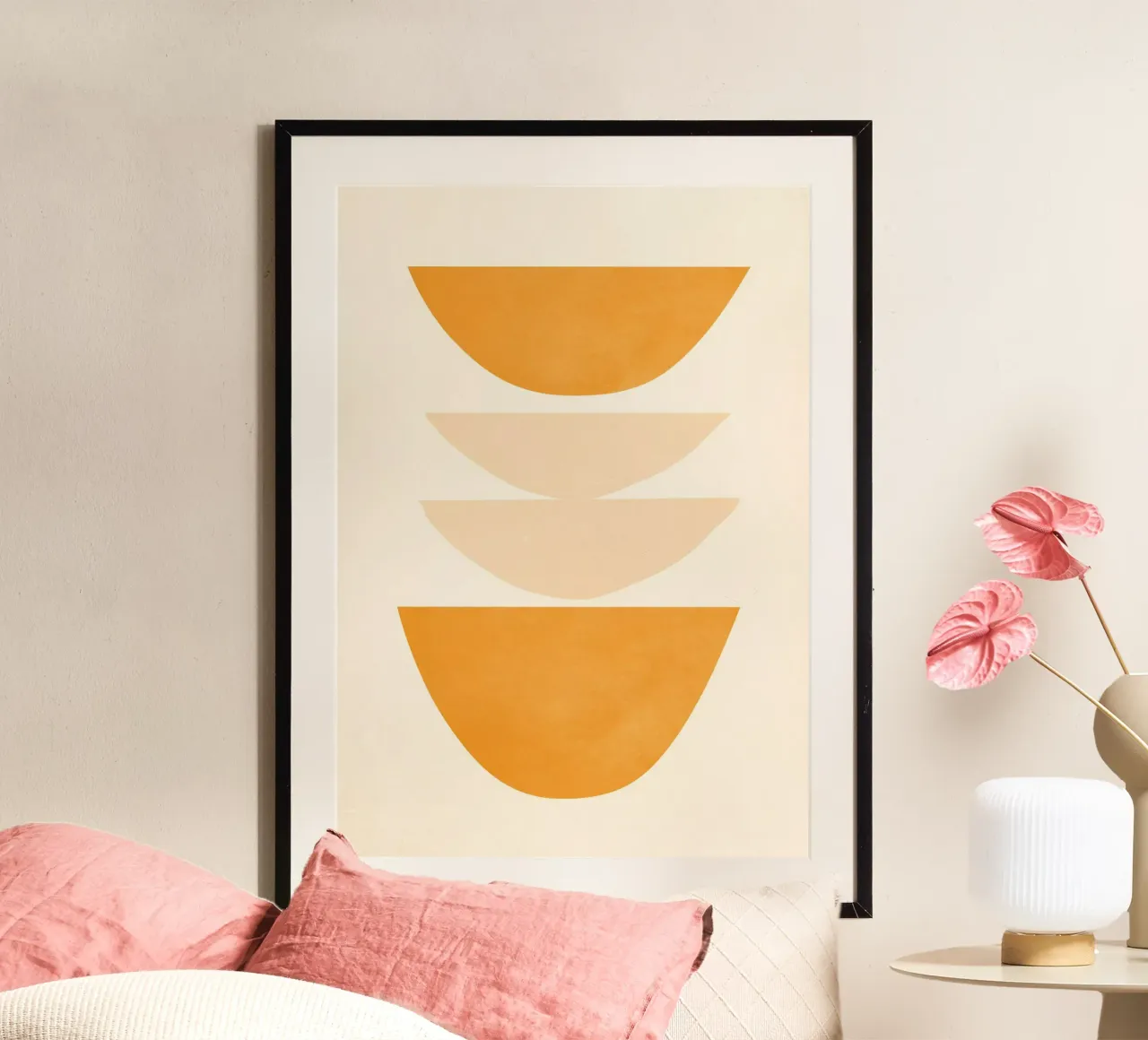 Forme astratte 36 poster con telaio in legno da ThingDesign