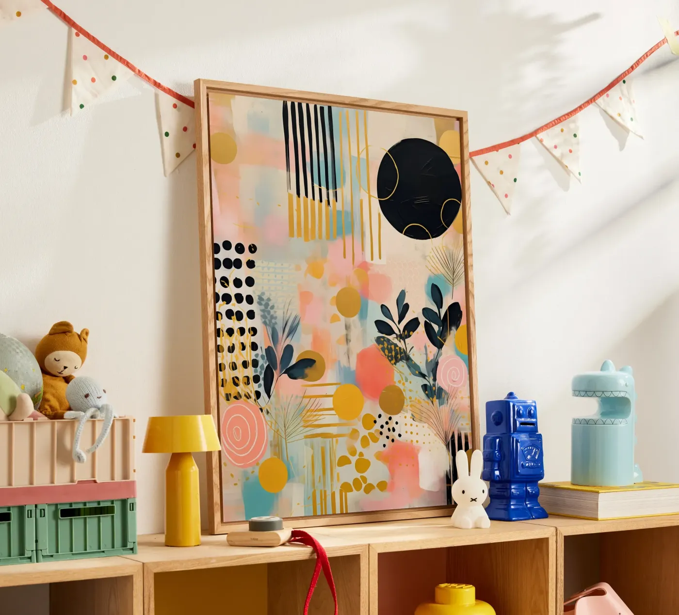 Boho Abstract 18a acryl van Yaso Design Boho & Botanic