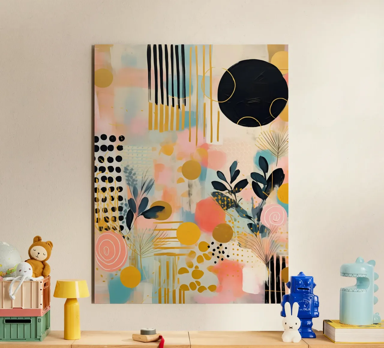 Boho Abstract 18a alluminio dibond da Yaso Design Boho & Botanic