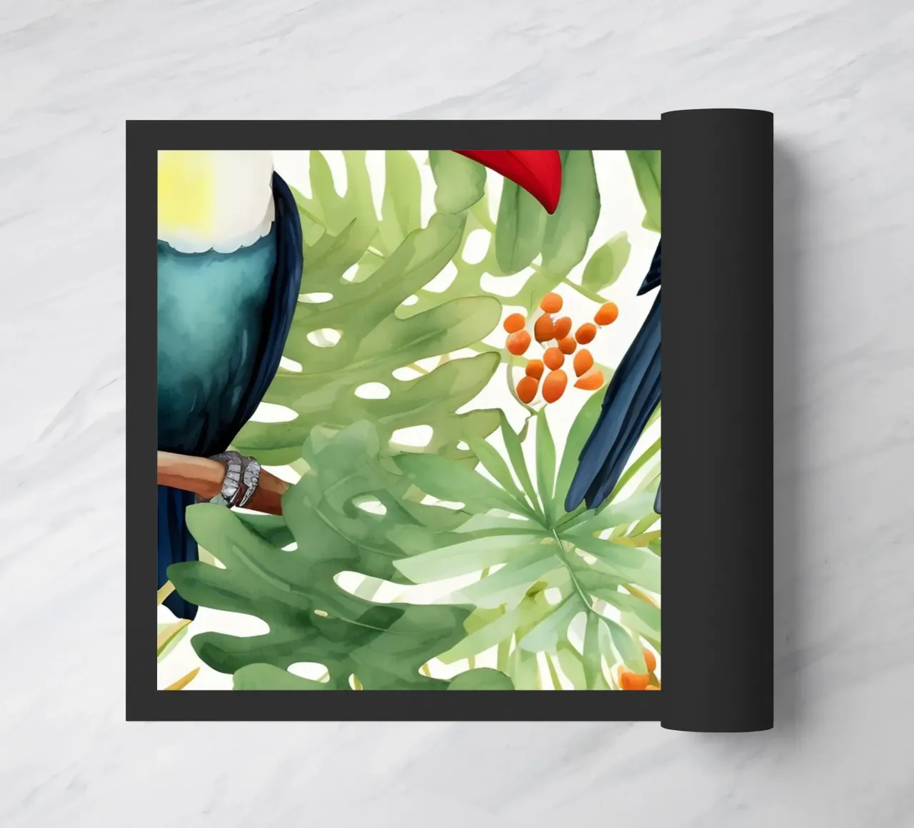 Tropical Pattern 1 doormat by Yaso Design Boho & Botanic