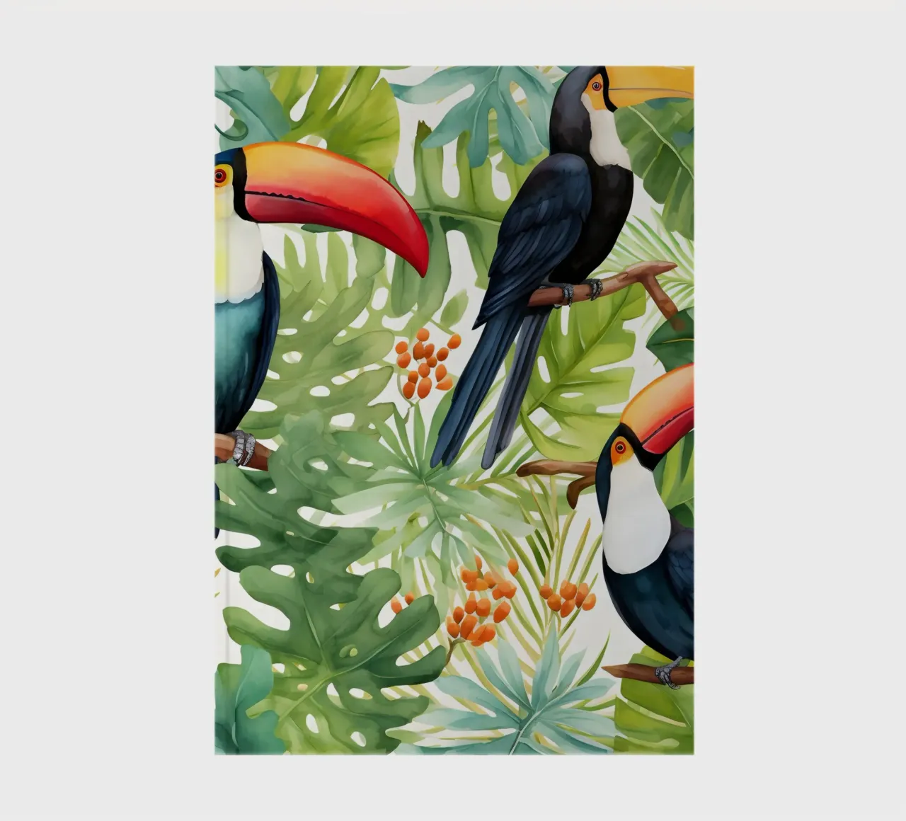 Tropical Pattern 1 notebook by Yaso Design Boho & Botanic
