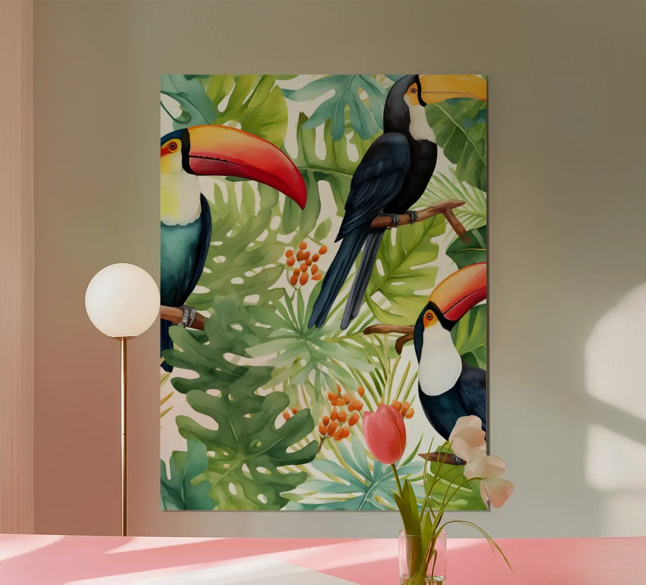 Modello tropicale 1 poster da Yaso Design Boho & Botanic