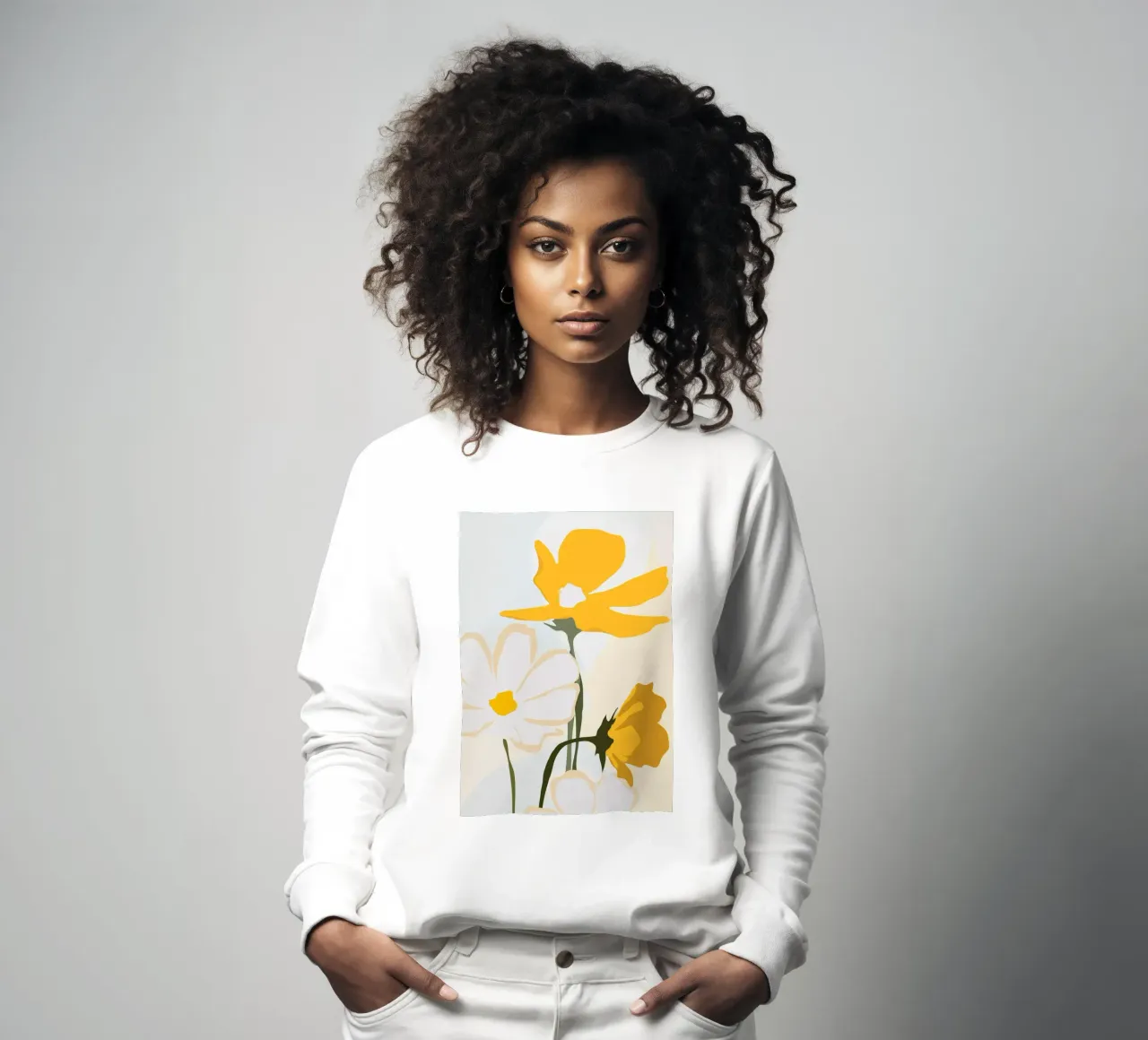 fiori gialli felpa da ThingDesign