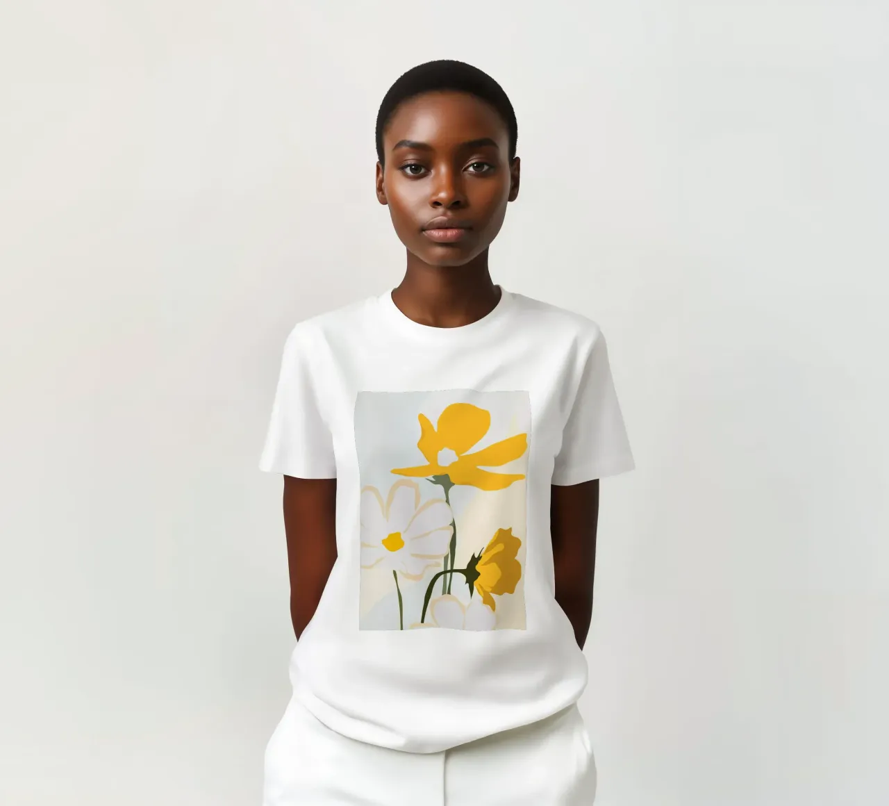 fiori gialli t-shirt da ThingDesign
