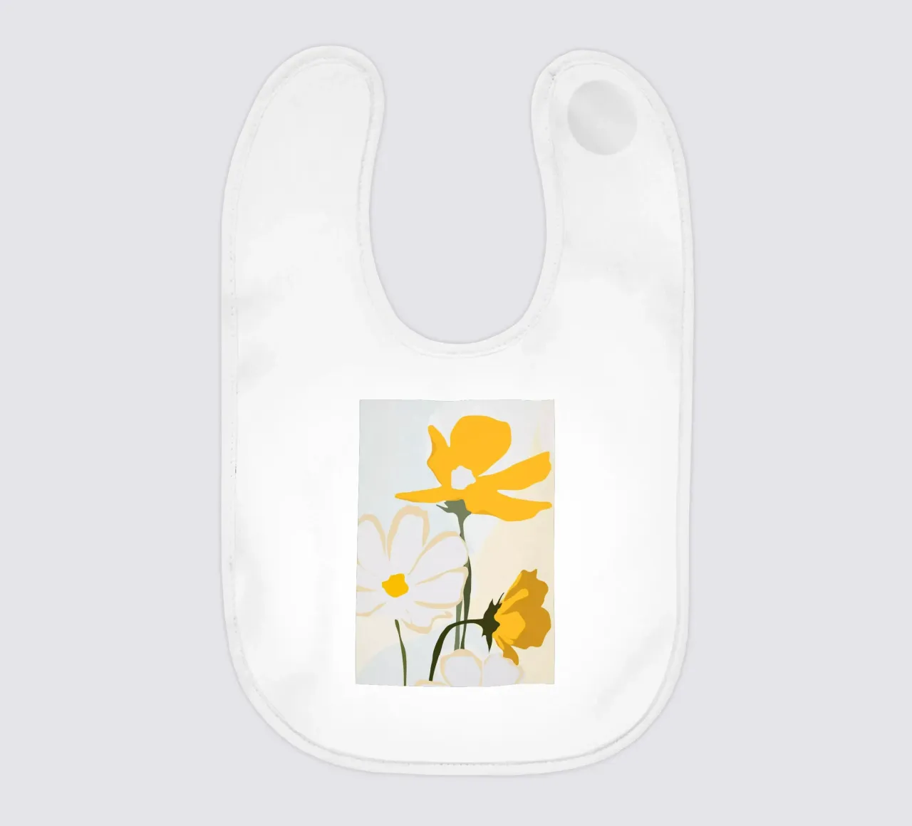 fiori gialli bavaglino da ThingDesign