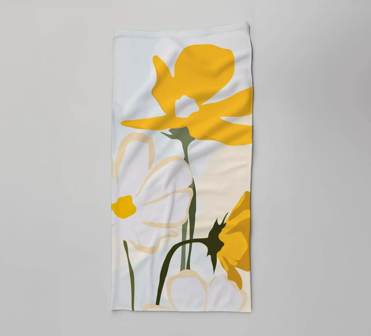 fiori gialli asciugamano da bagno da ThingDesign