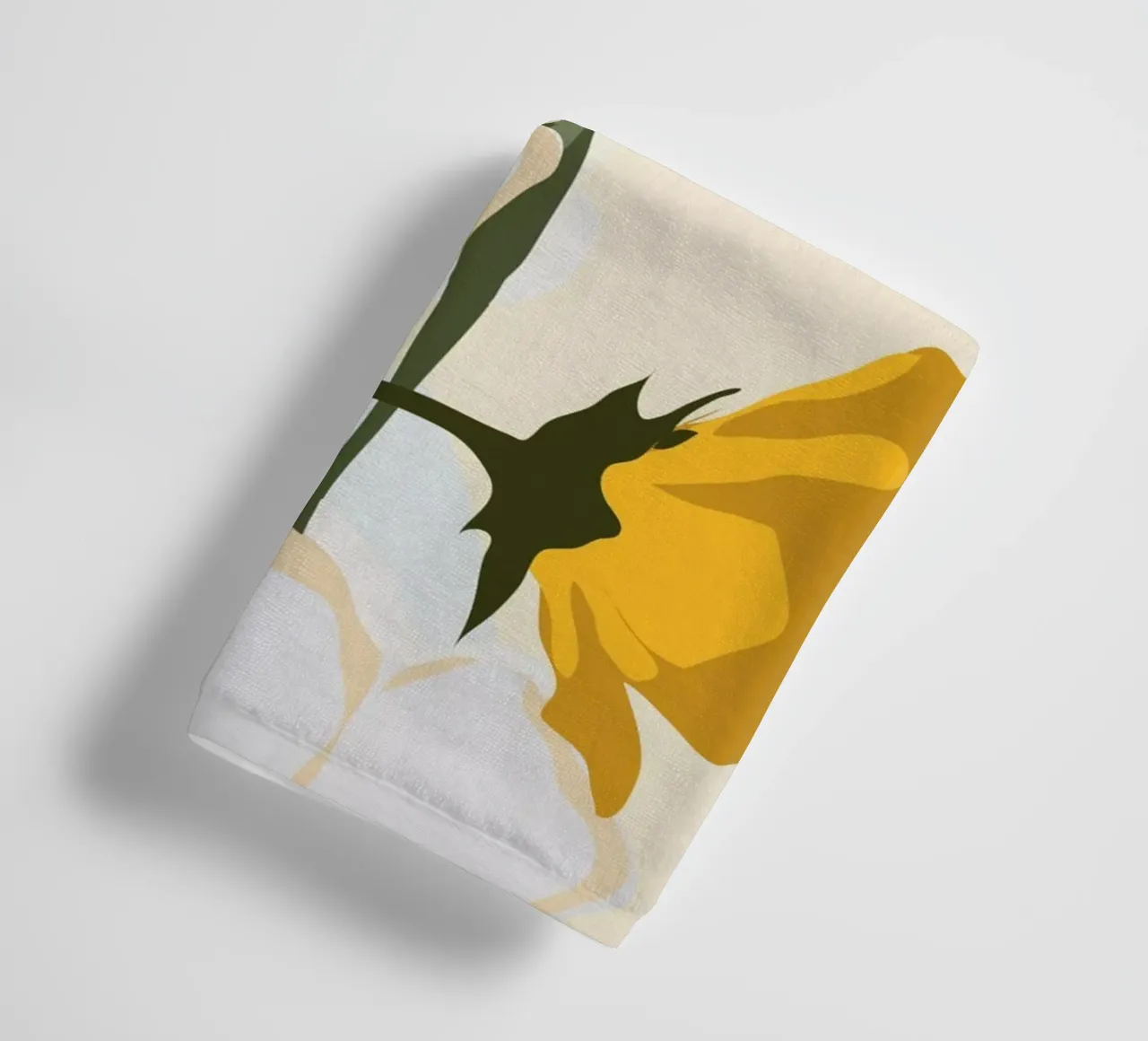 fiori gialli asciugamano da bagno da ThingDesign