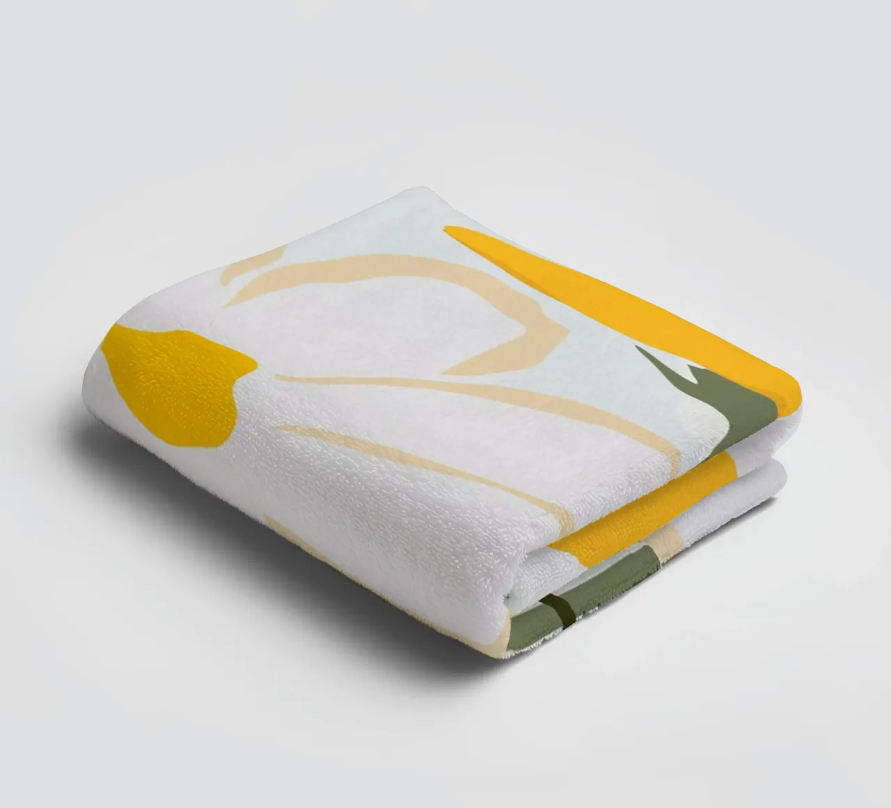 fiori gialli asciugamano da bagno da ThingDesign