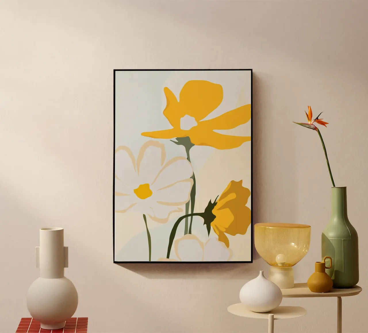 fiori gialli plexiglass da ThingDesign