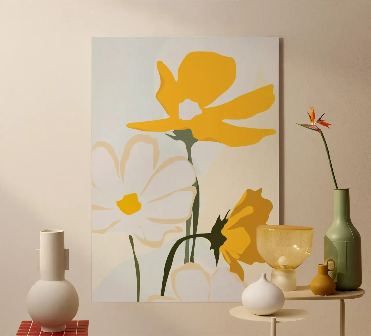 fiori gialli plexiglass da ThingDesign