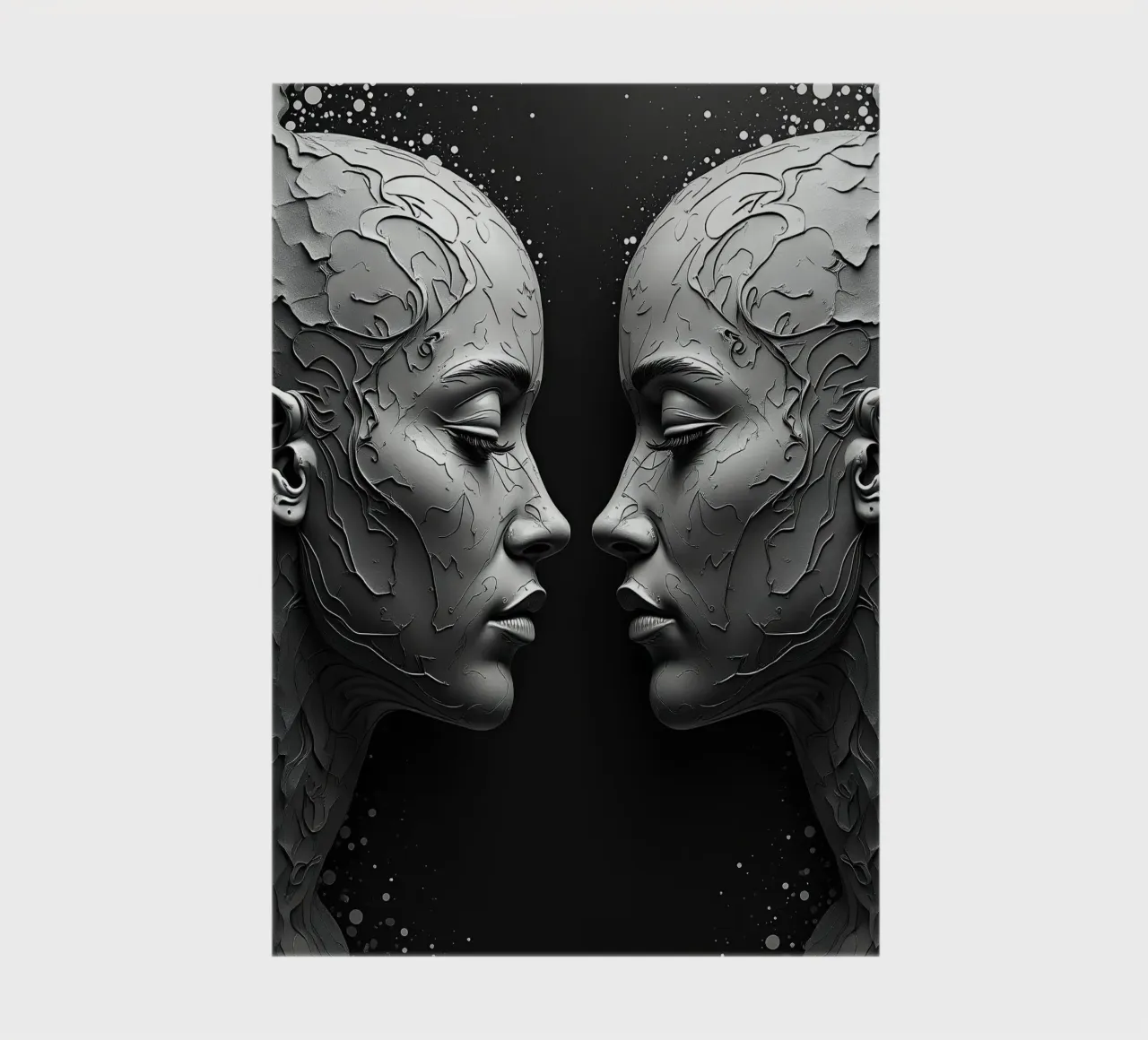 Mirror_image_grey_2 notebook by AI-Portraits by LK