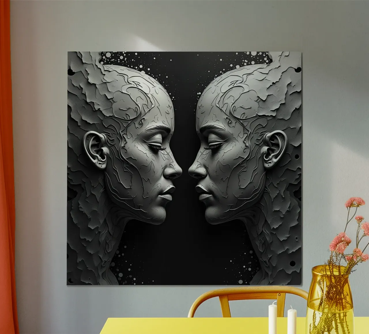 Immagine_specchio_grigio_2 poster da AI-Portraits by LK