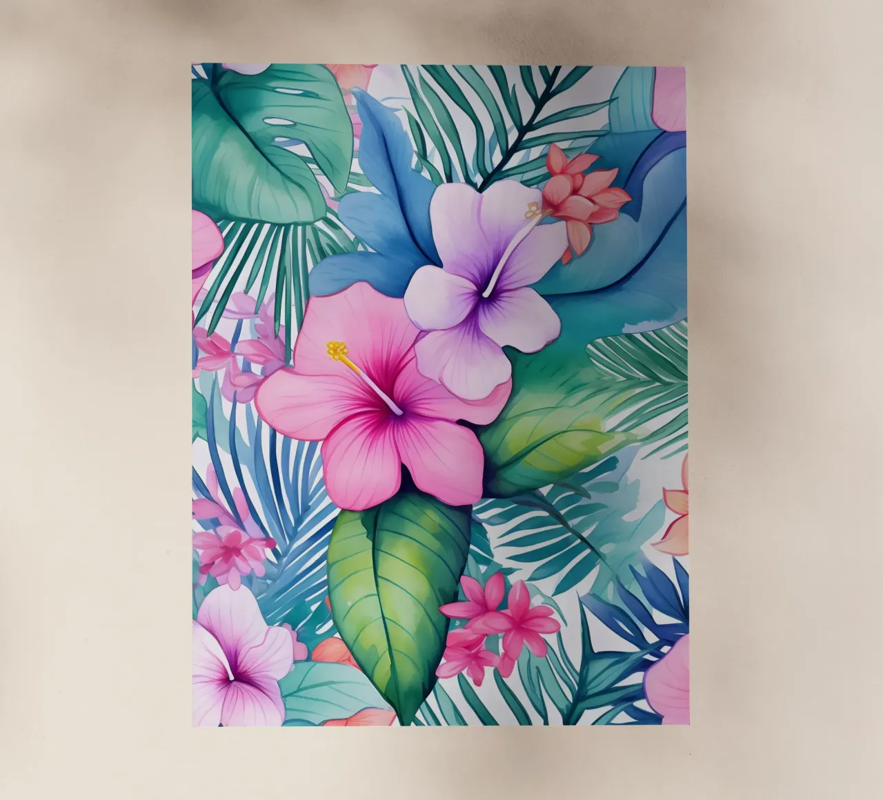 Modello tropicale 2 pellicola backlit da Yaso Design Boho & Botanic