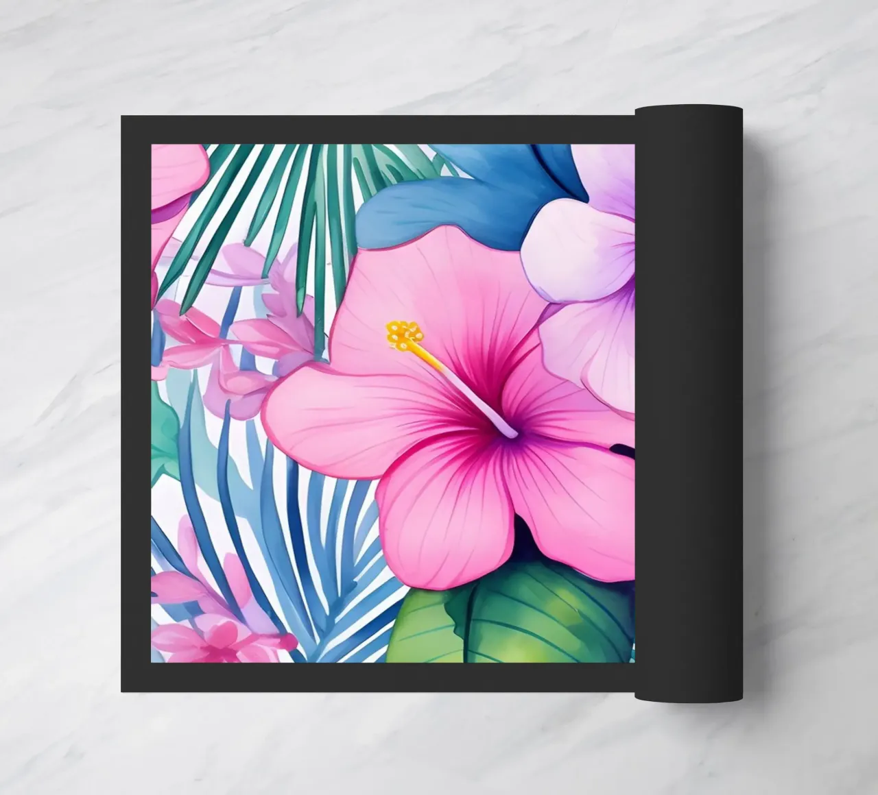 Tropical Pattern 2 doormat by Yaso Design Boho & Botanic