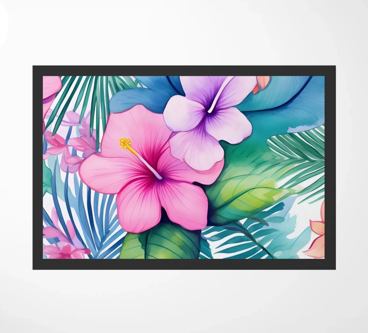 Tropical Pattern 2 doormat by Yaso Design Boho & Botanic