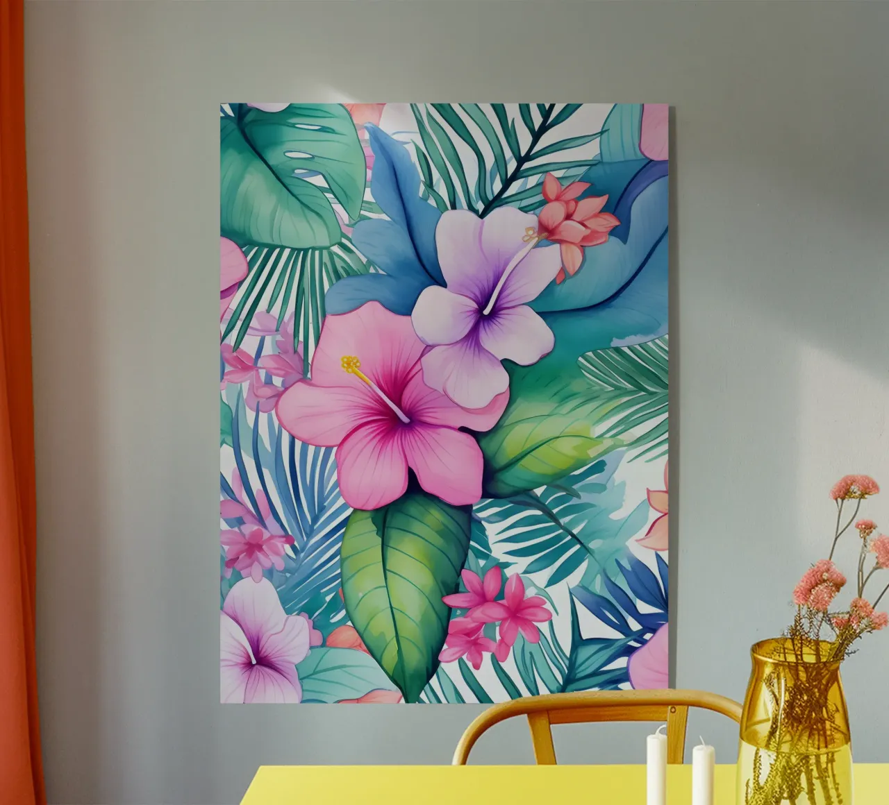 Tropical Pattern 2 plexiglass da Yaso Design Boho & Botanic