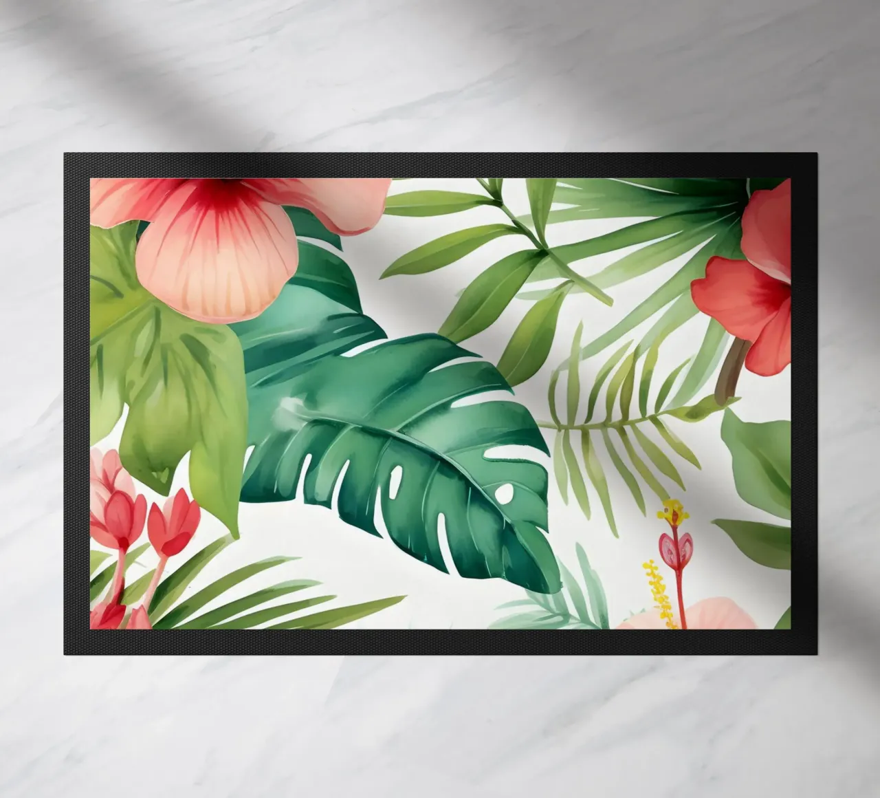 Tropical Pattern 3 doormat by Yaso Design Boho & Botanic