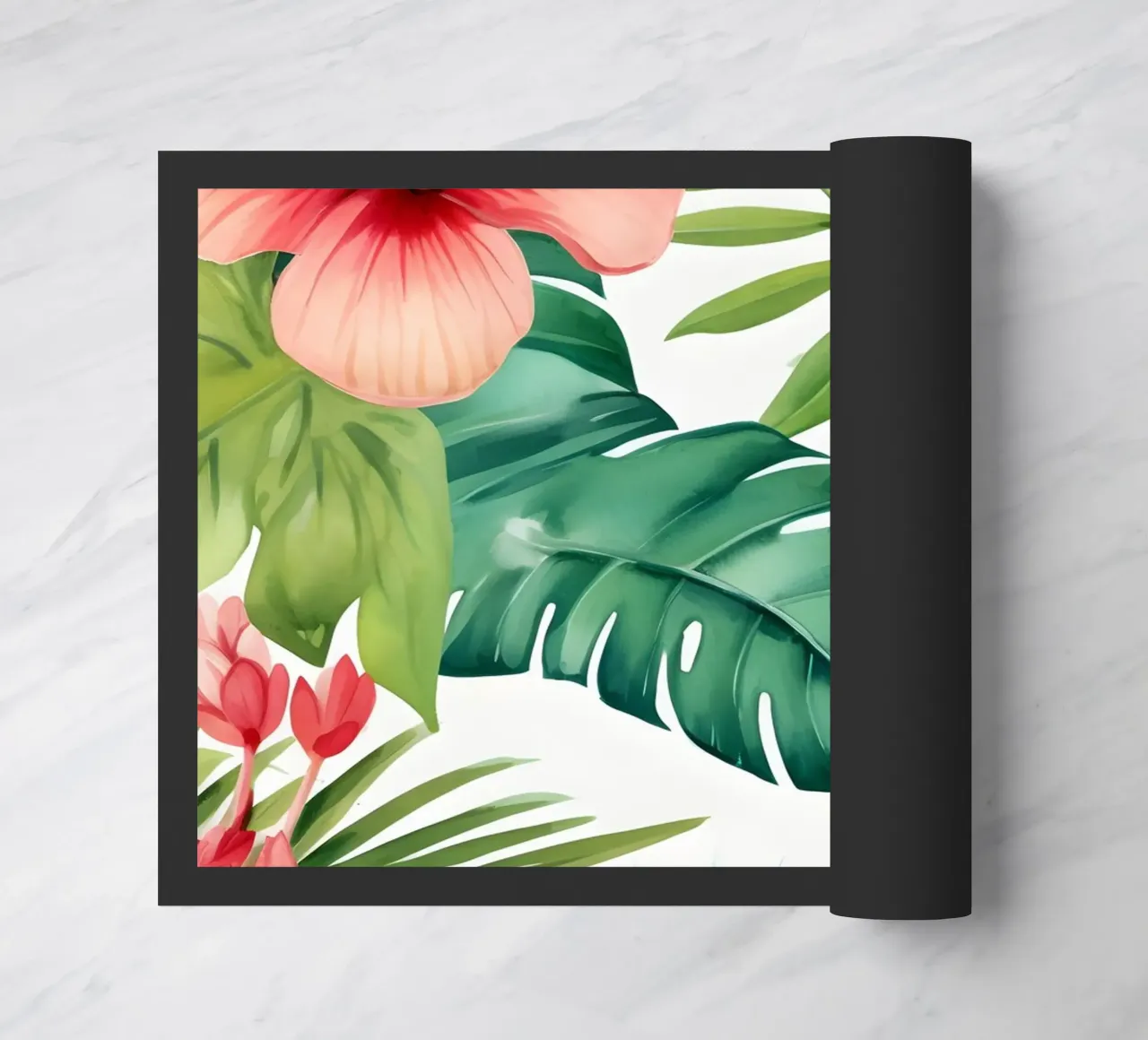 Tropical Pattern 3 doormat by Yaso Design Boho & Botanic