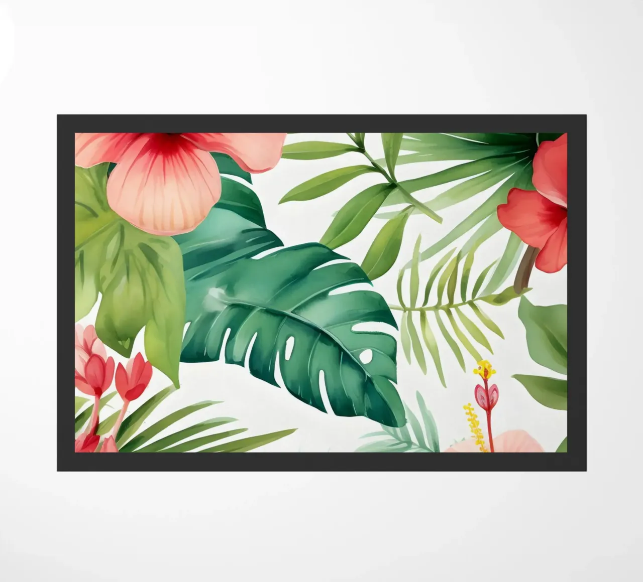 Tropical Pattern 3 doormat by Yaso Design Boho & Botanic