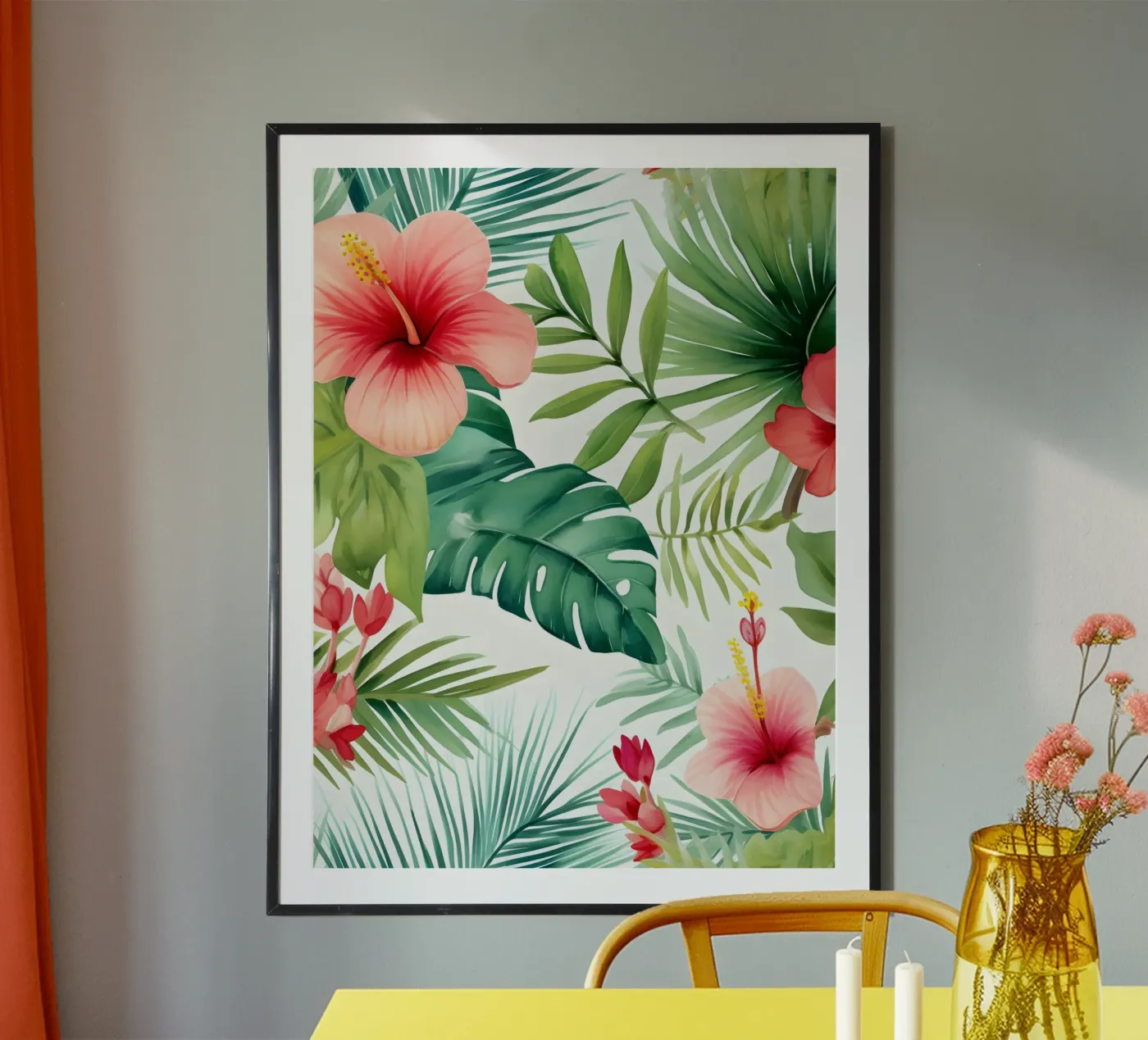 Tropical Pattern 3 poster by Yaso Design Boho & Botanic