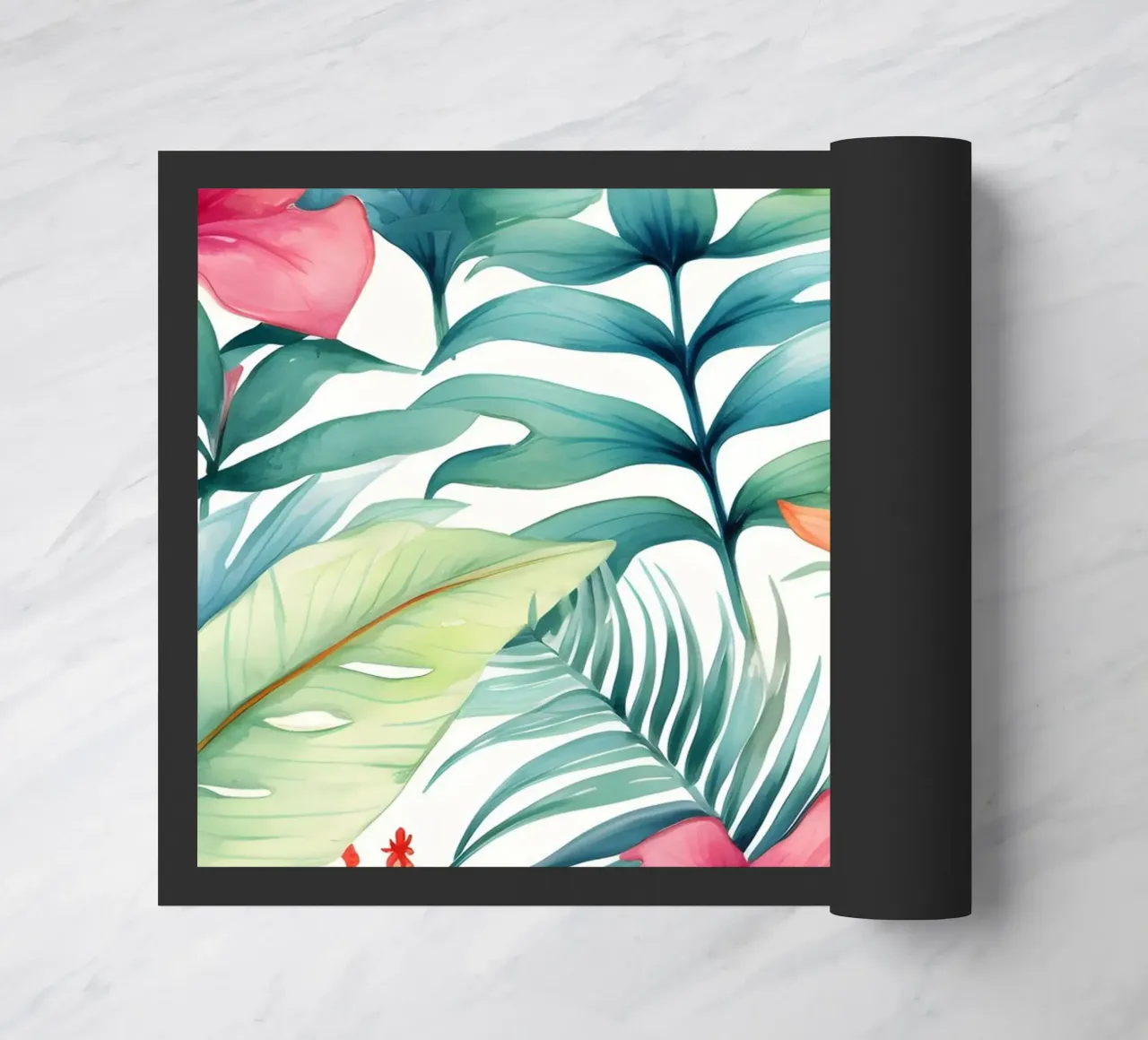 Tropical Pattern 4 doormat by Yaso Design Boho & Botanic