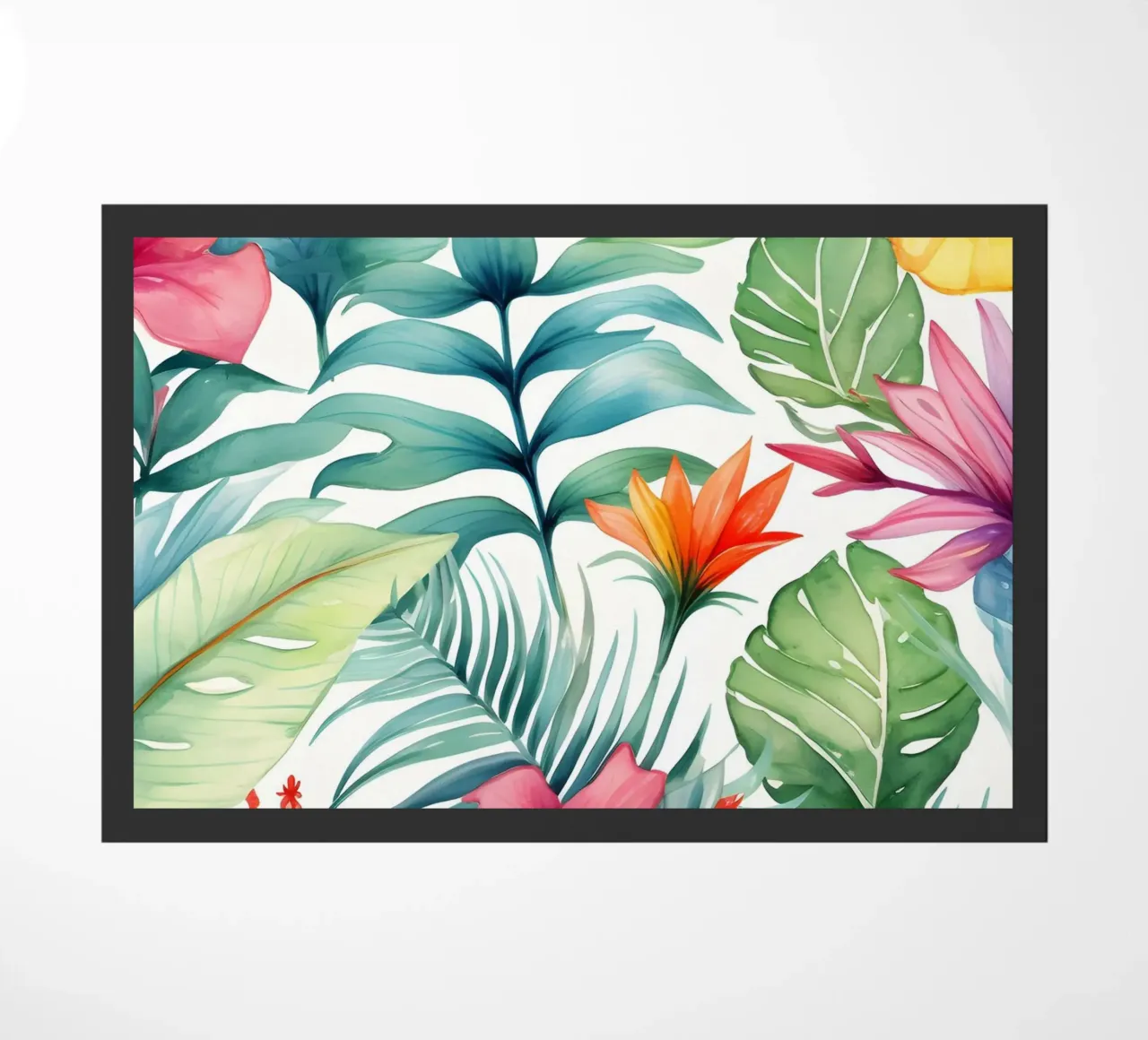 Tropical Pattern 4 doormat by Yaso Design Boho & Botanic