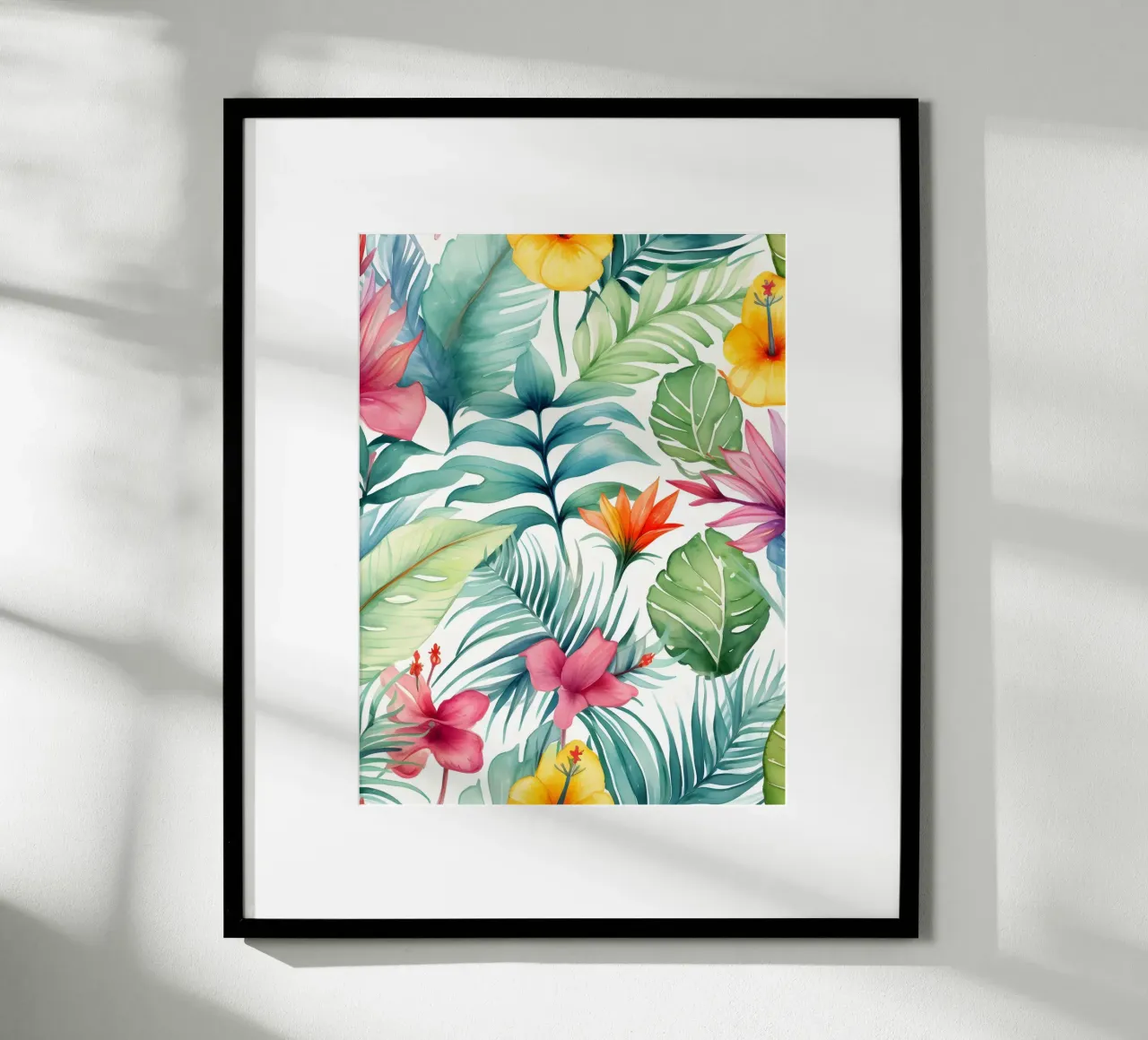 Modello tropicale 4 poster da Yaso Design Boho & Botanic