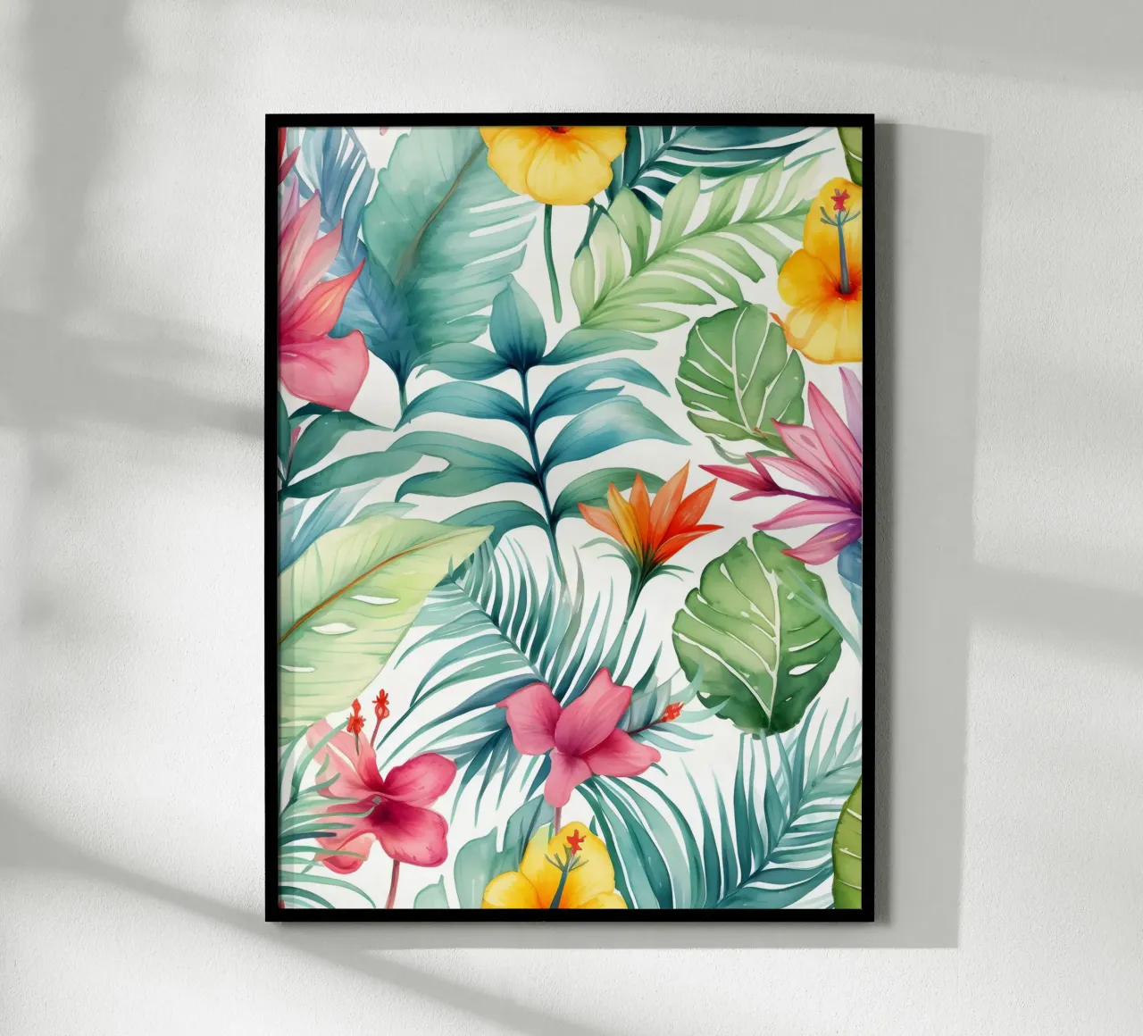 Modello tropicale 4 poster da Yaso Design Boho & Botanic