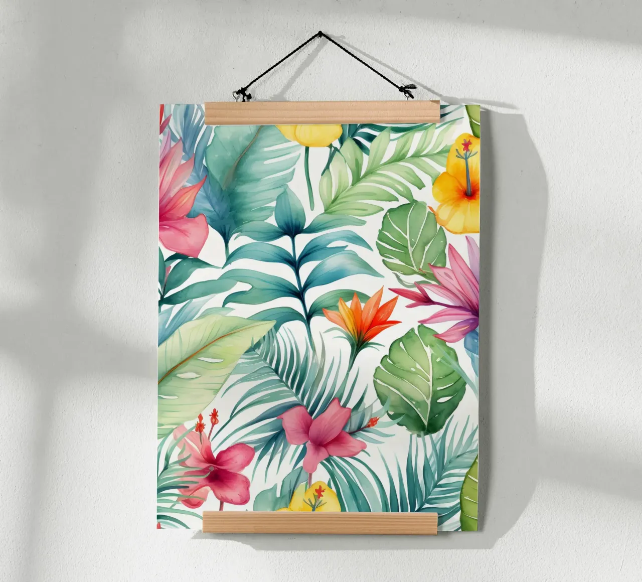 Modello tropicale 4 poster da Yaso Design Boho & Botanic