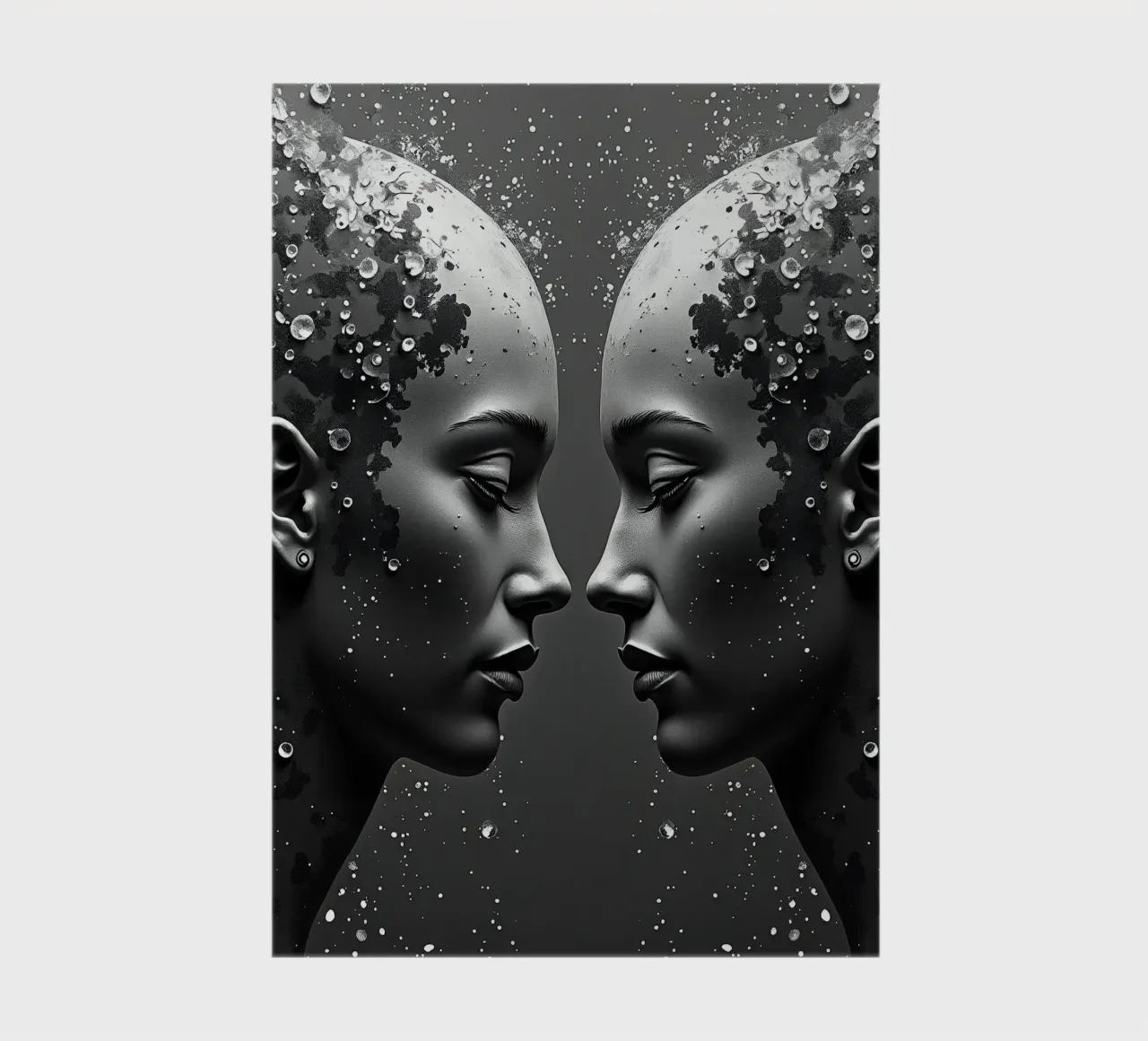 Mirror_image_grey_3 notebook by AI-Portraits by LK