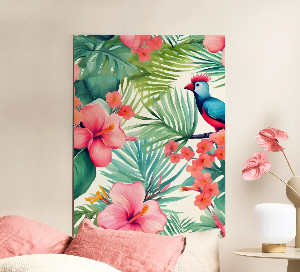 Tropisch patroon 5 poster van Yaso Design Boho & Botanic