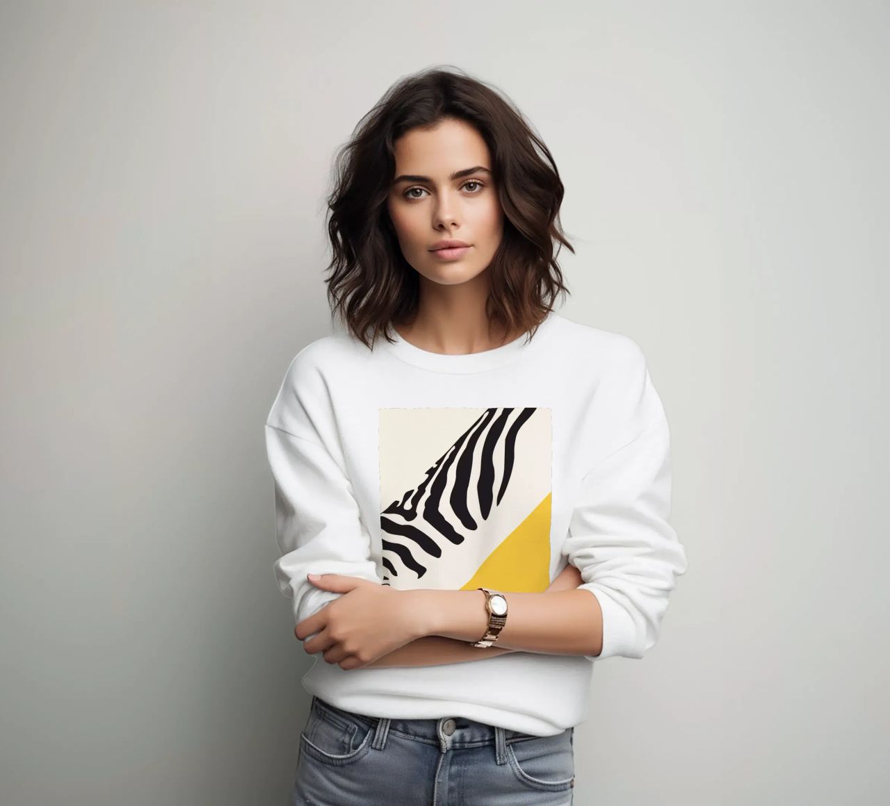 Zebra Astratto felpa da ThingDesign