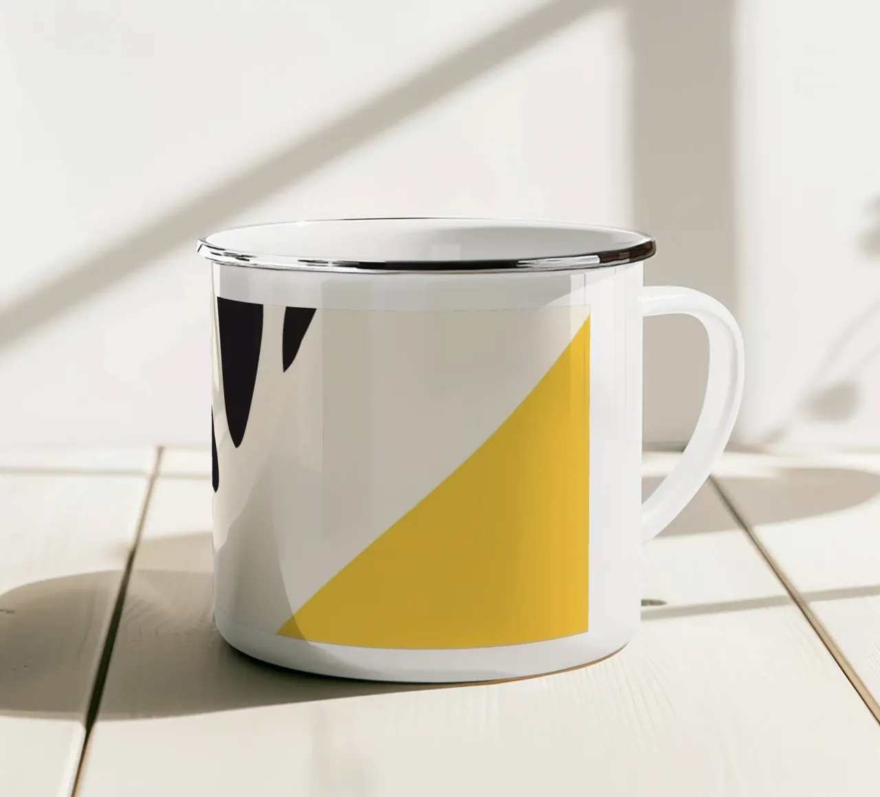 Zebra Astratto tazza in smalto da ThingDesign