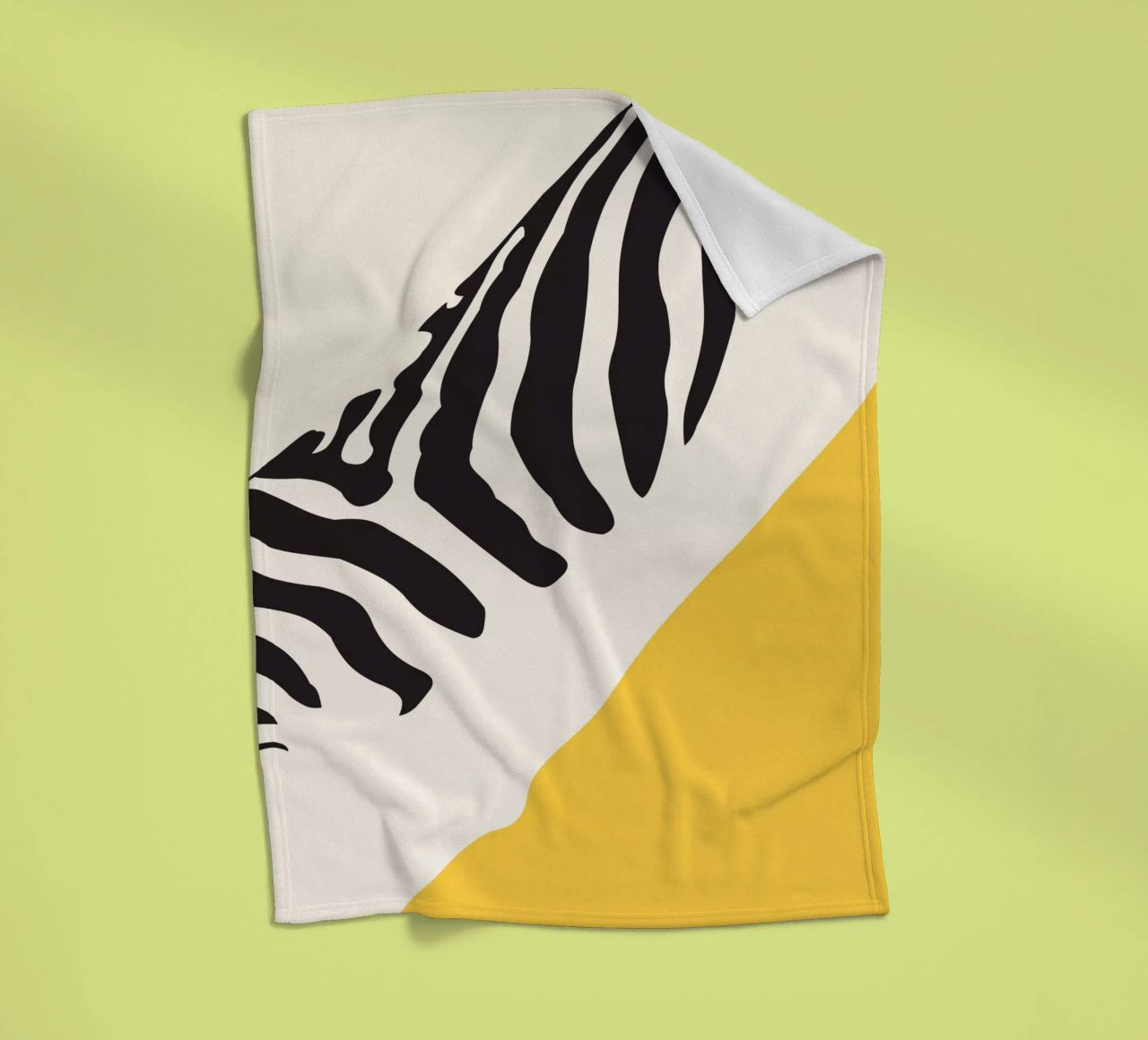 Zebra Astratto coperta in pile da ThingDesign
