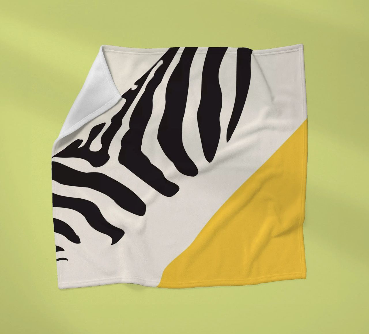 Zebra Astratto coperta in pile da ThingDesign