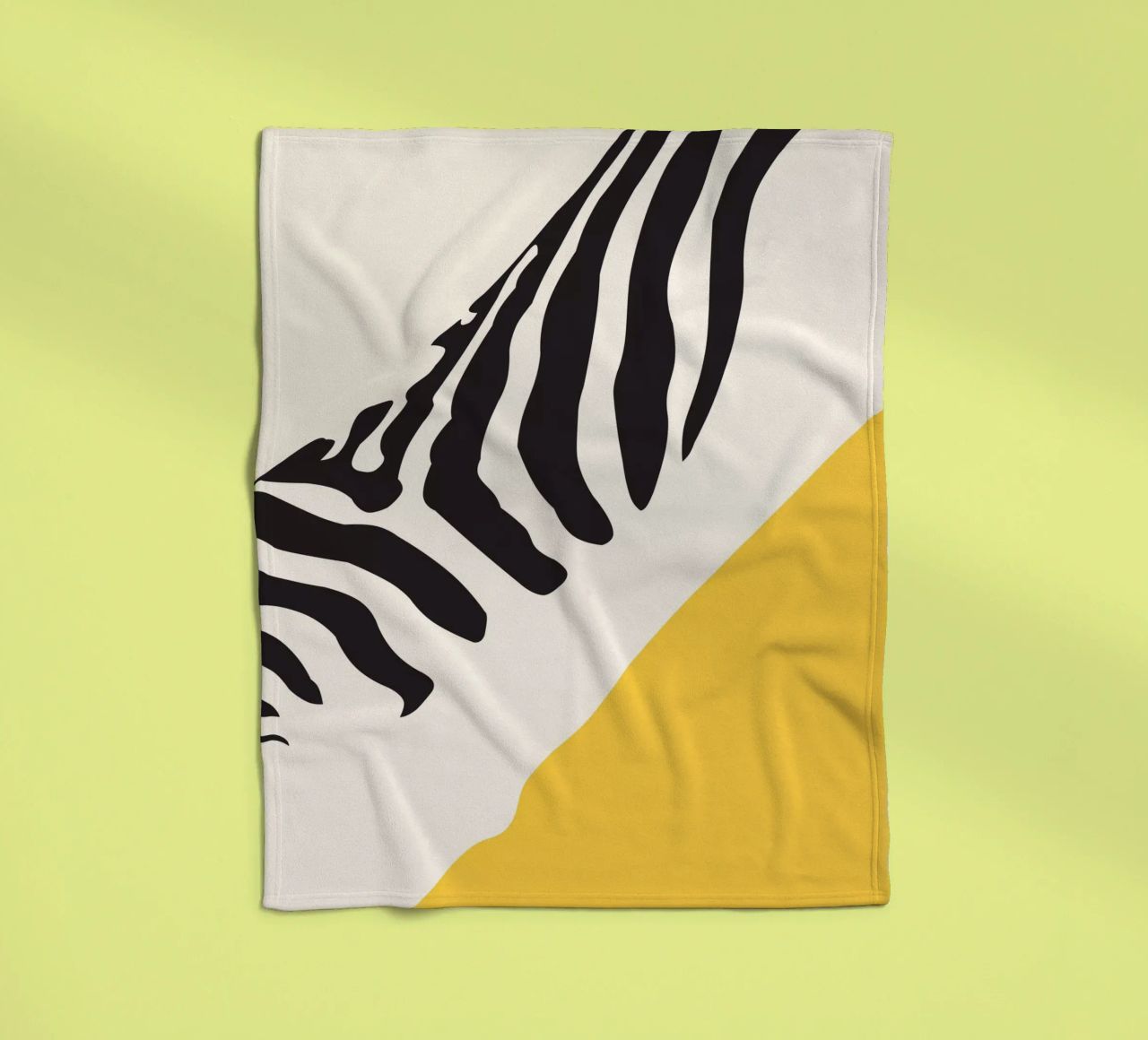Zebra Astratto coperta in pile da ThingDesign