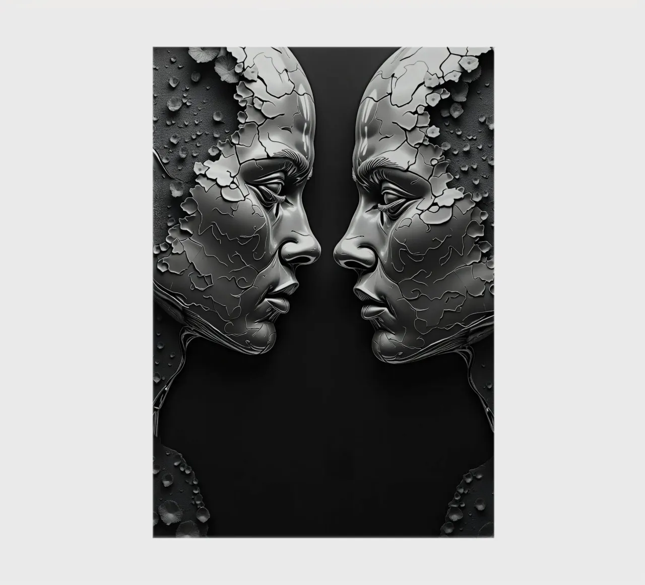 Mirror_image_grey_4 notebook by AI-Portraits by LK