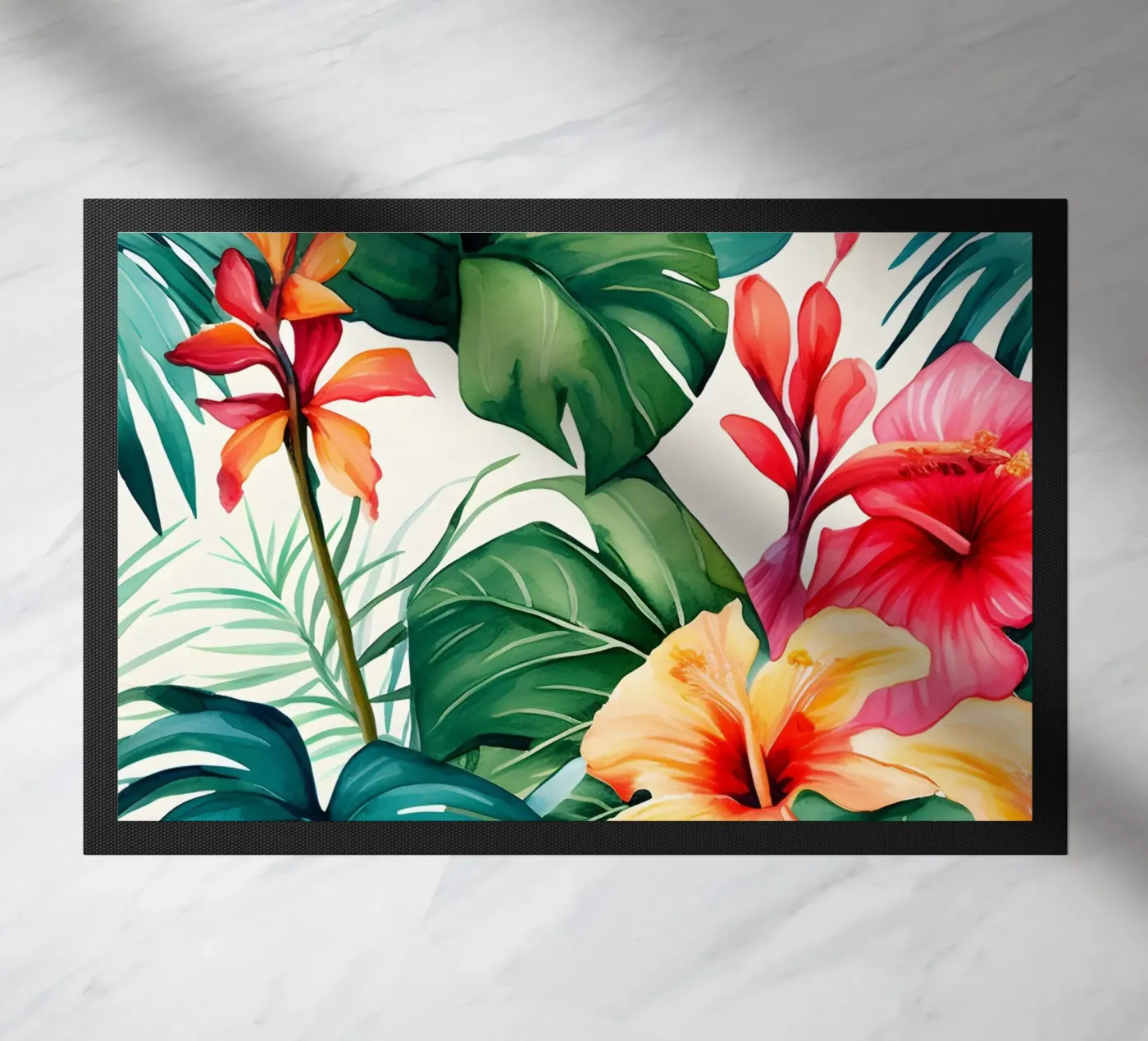 Tropical Pattern 8 doormat by Yaso Design Boho & Botanic