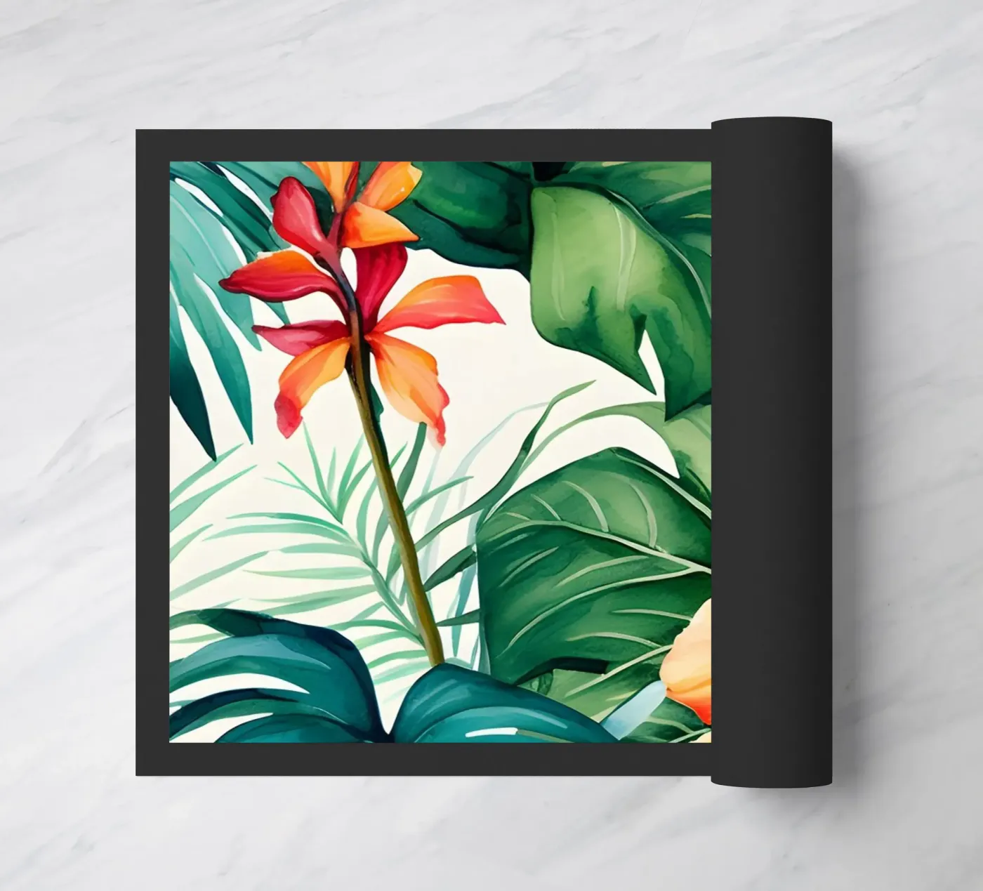 Tropical Pattern 8 doormat by Yaso Design Boho & Botanic