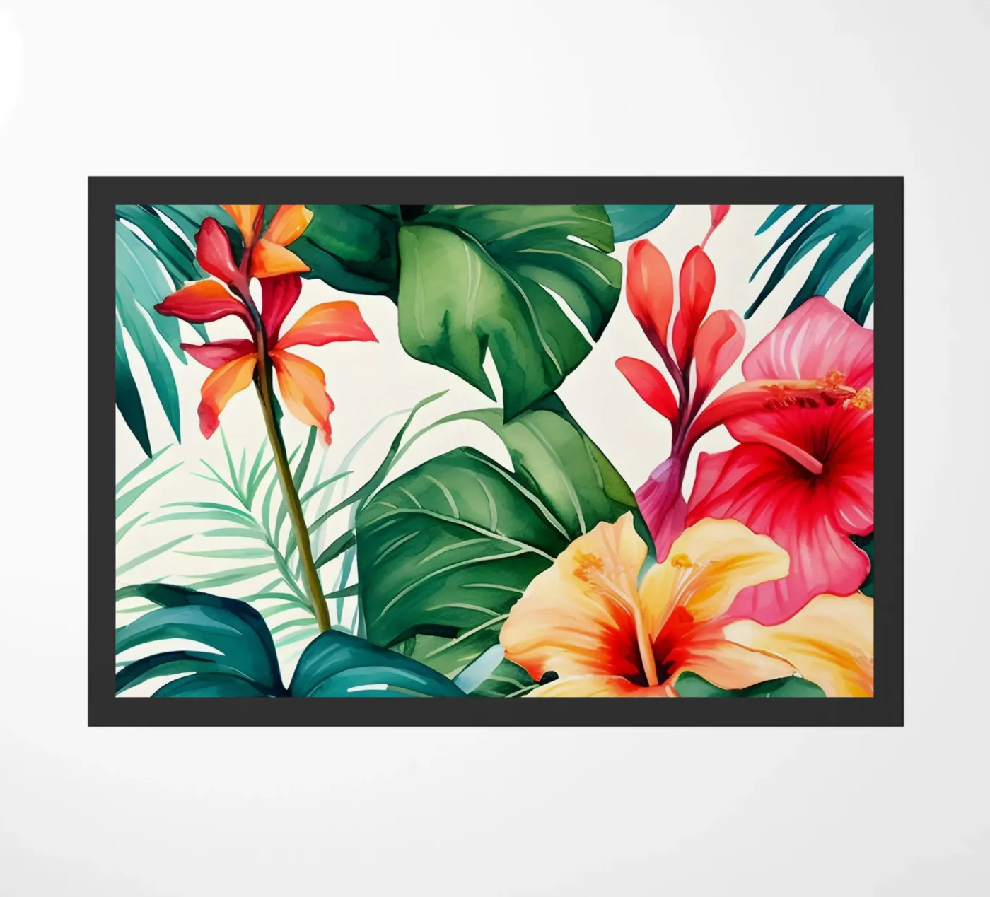 Tropical Pattern 8 doormat by Yaso Design Boho & Botanic