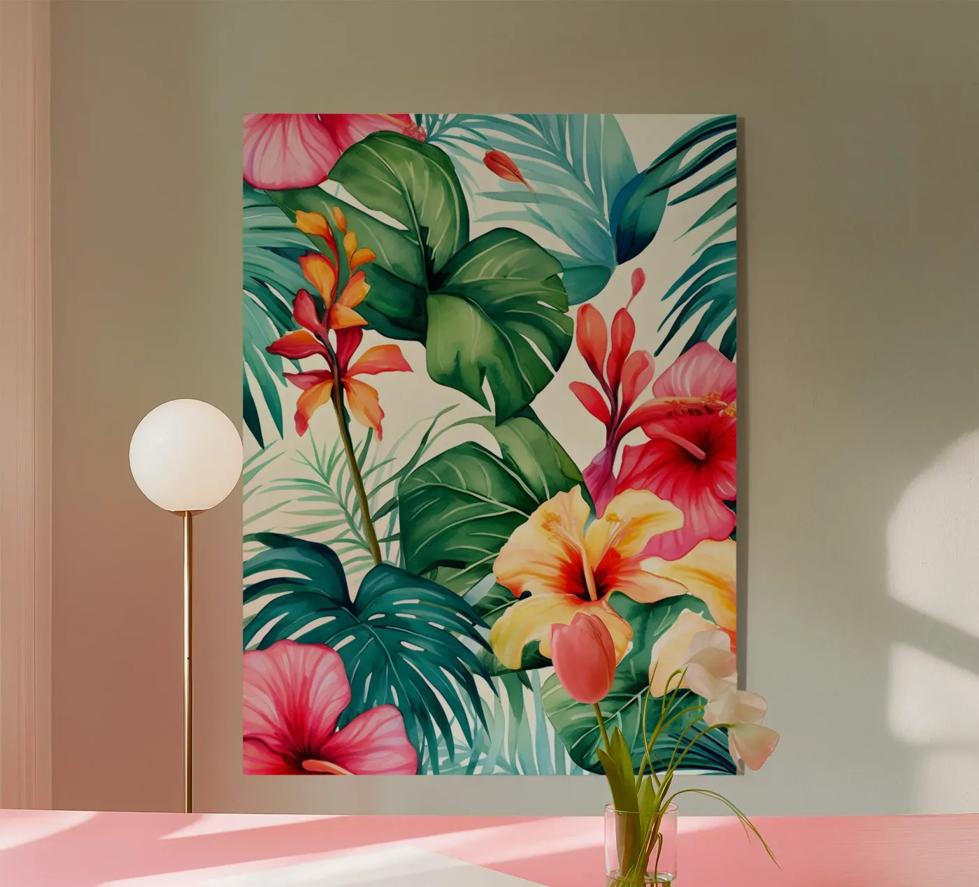 Tropical Pattern 8 plexiglass da Yaso Design Boho & Botanic