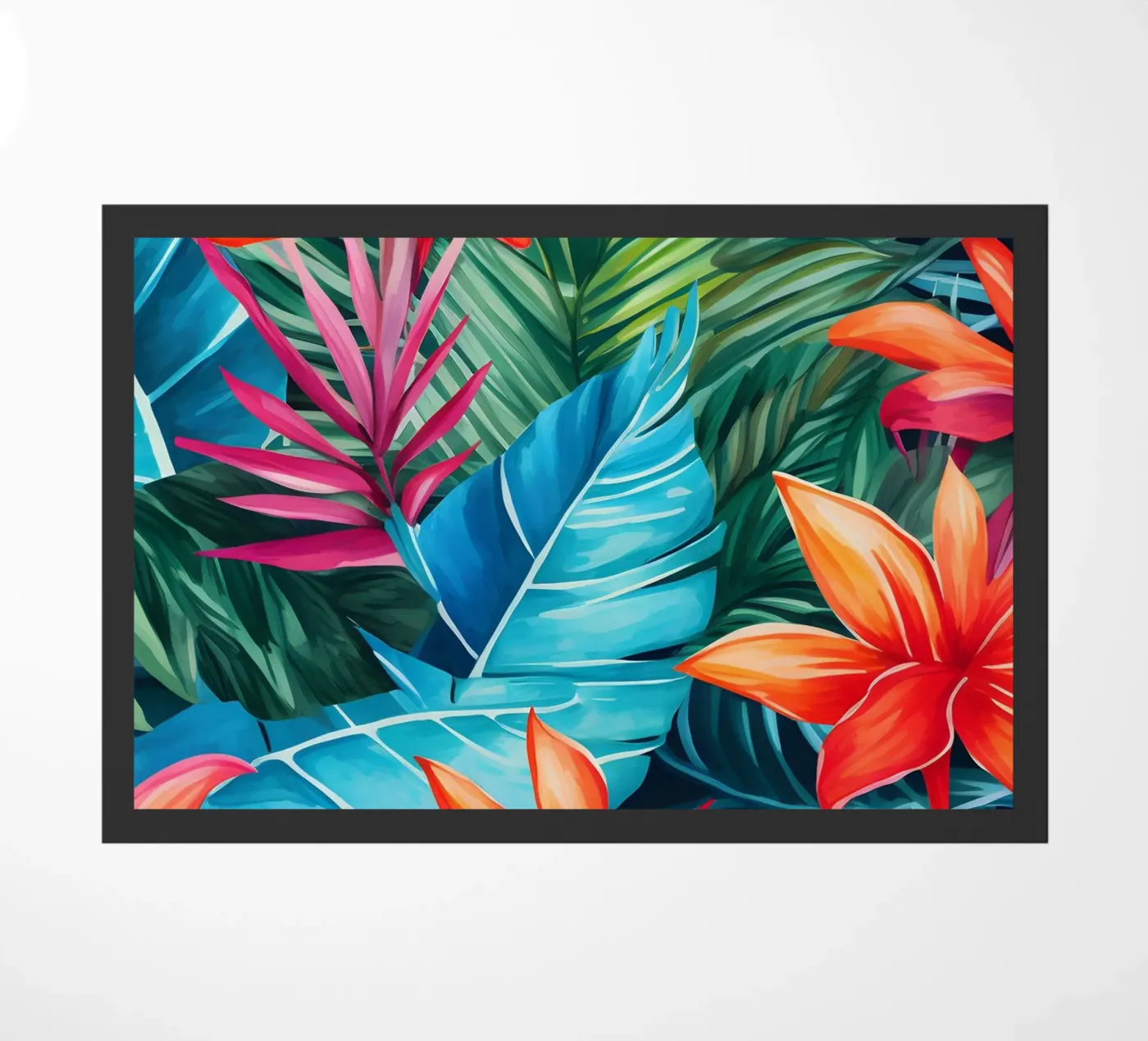 Tropisches Muster 9 Fußmatte von Yaso Design Boho & Botanic