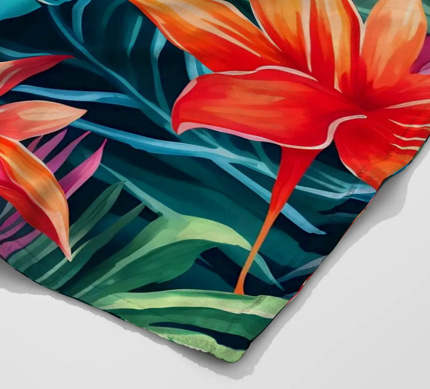 Tropisches Muster 9 Fleecedecke von Yaso Design Boho & Botanic